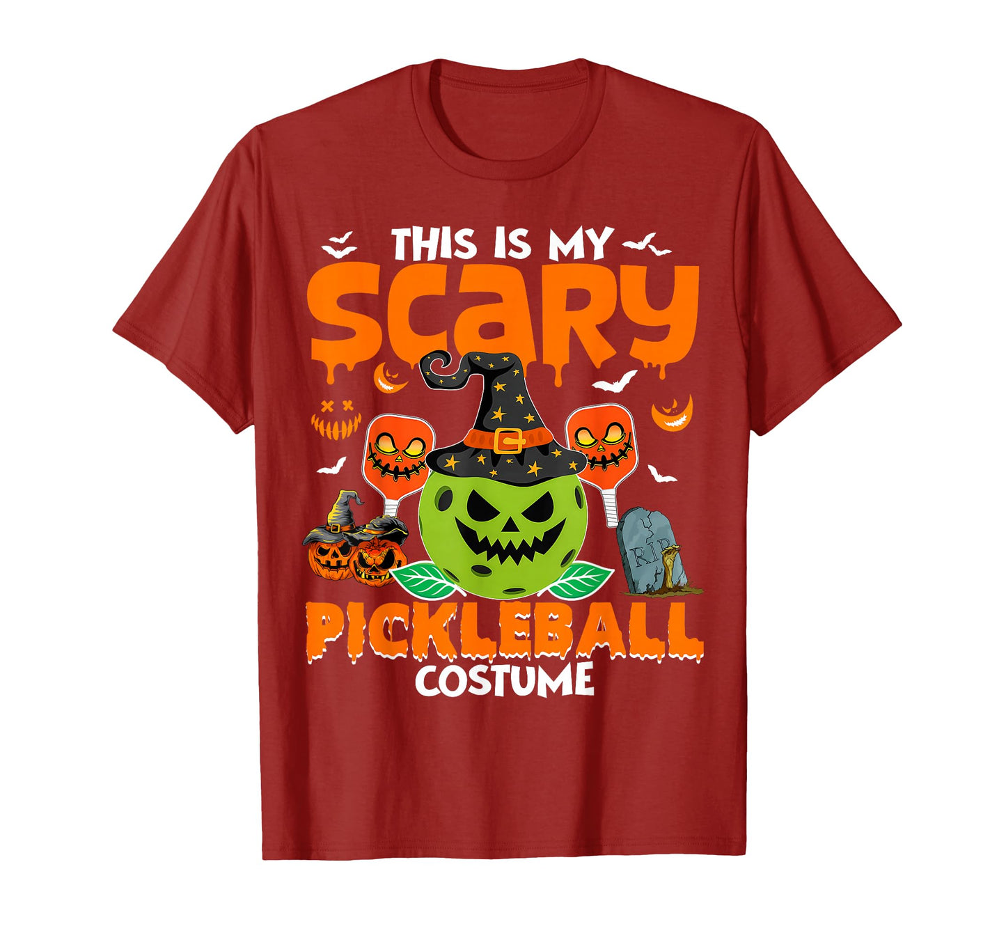 This is My Scary Pickleball Costume Pickleball Halloween T-Shirt