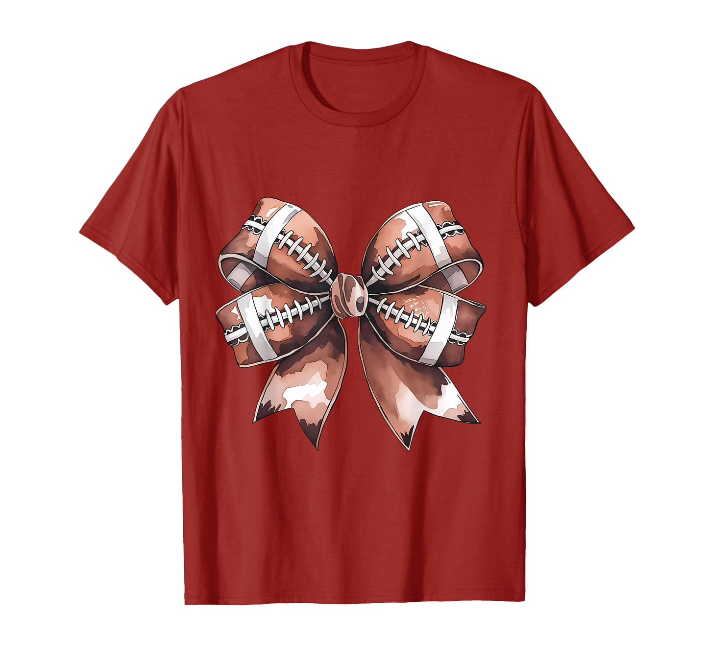 American Football Coquette Bow Cute Football Game T-Shirt