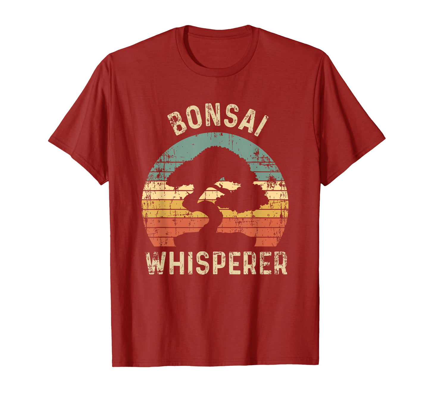 Bonsai Tree Whisperer Japanese Gardener Sunset Funny Gift T-Shirt