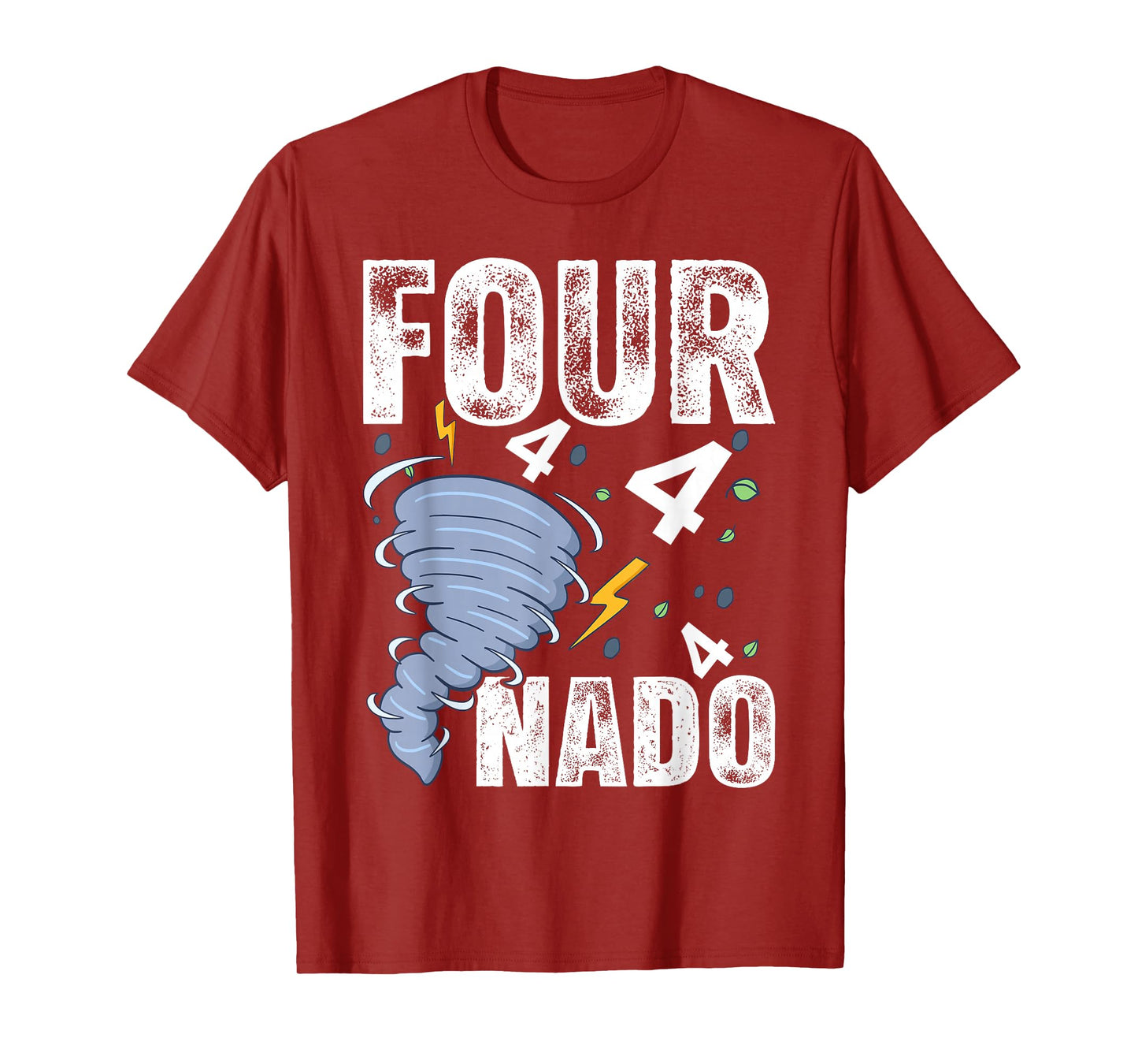 Four Nado Fournado 4th Birthday 4 Years Old Kids Boys girls T-Shirt