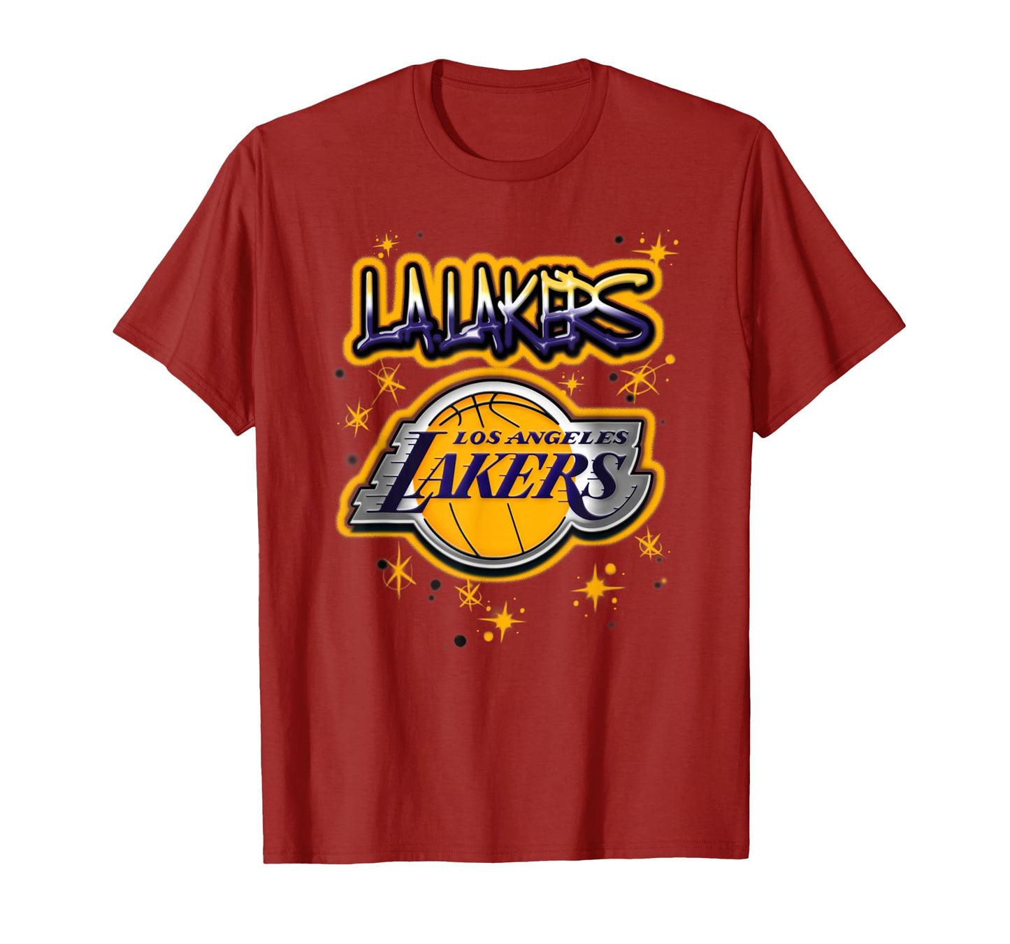 NBA Los Angeles Lakers Airbrush Logo T-Shirt