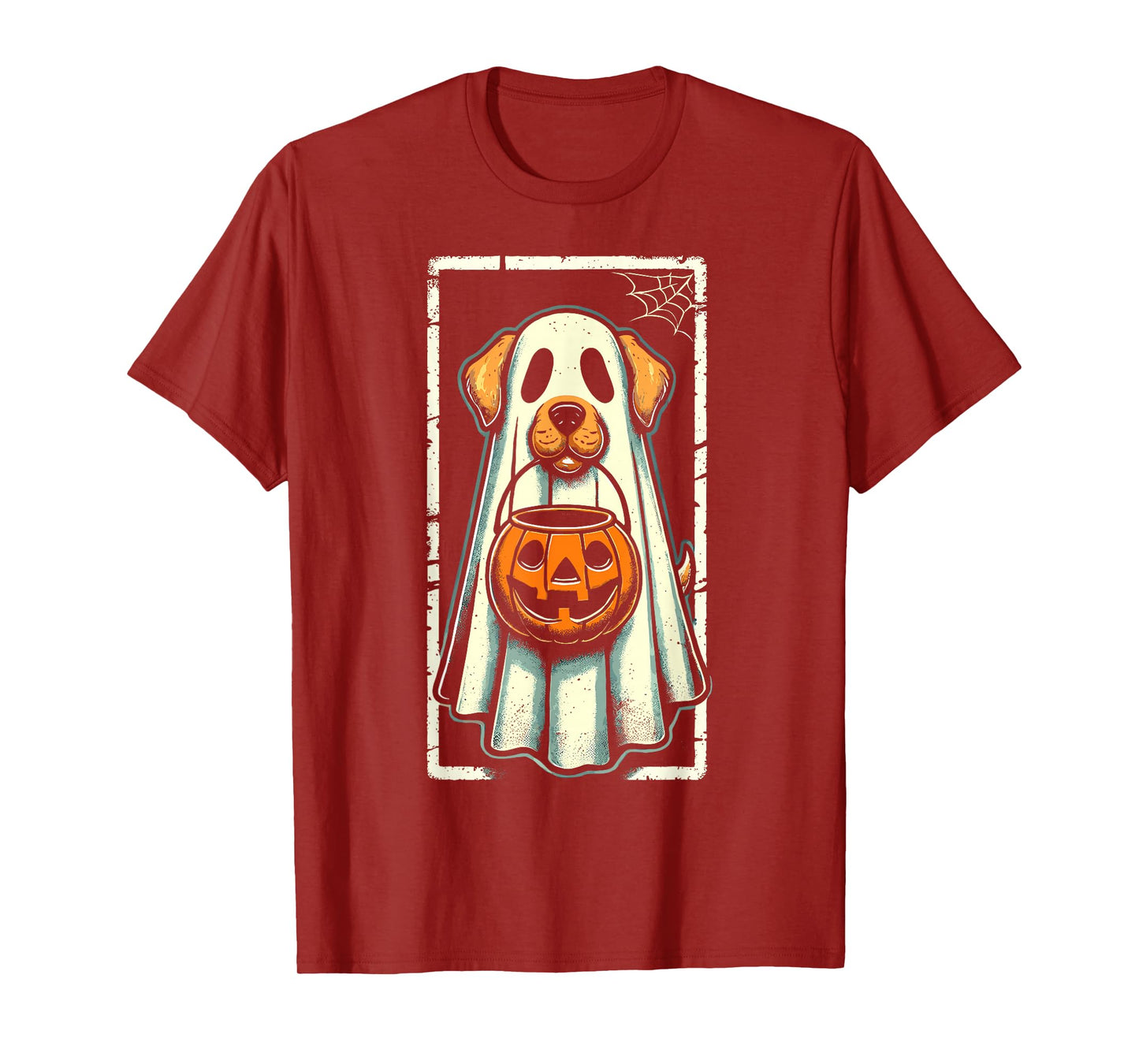 Cute Dog Men Women Kids Boys Girls Halloween Funny Ghost T-Shirt