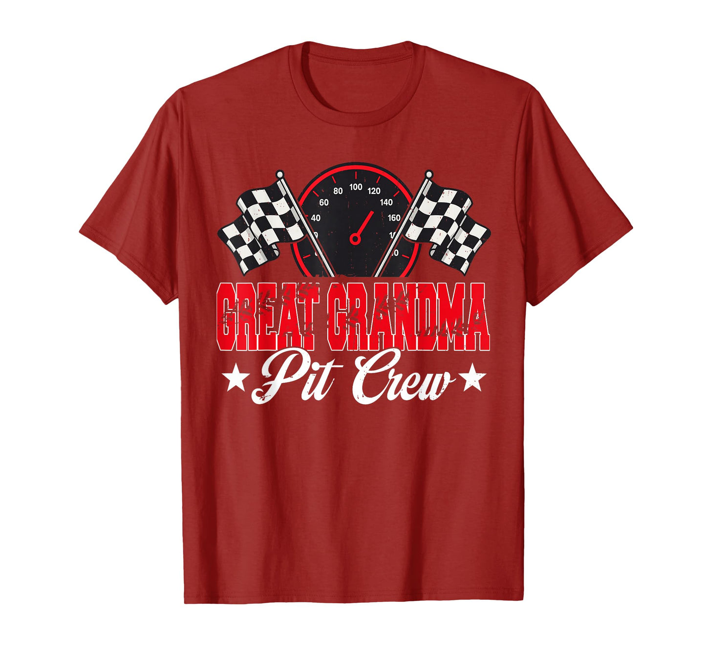 Race Car Birthday Party Racing Family Great Grandma Pit Crew T-Shirt