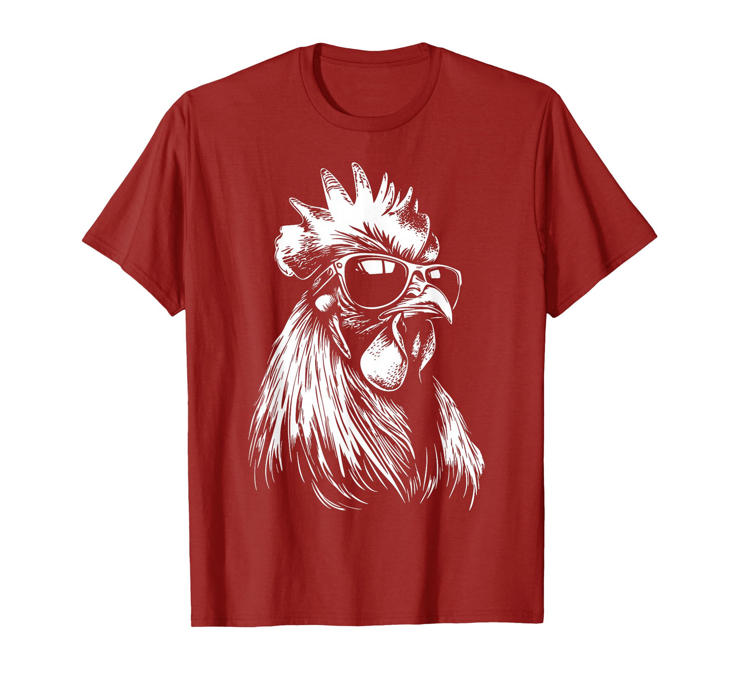 Rooster Chicken Sunglasses T-Shirt