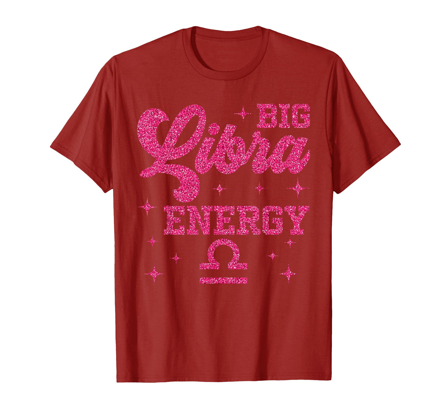 Big Libra Energy Women Girls Zodiac Sign Birthday Queen T-Shirt