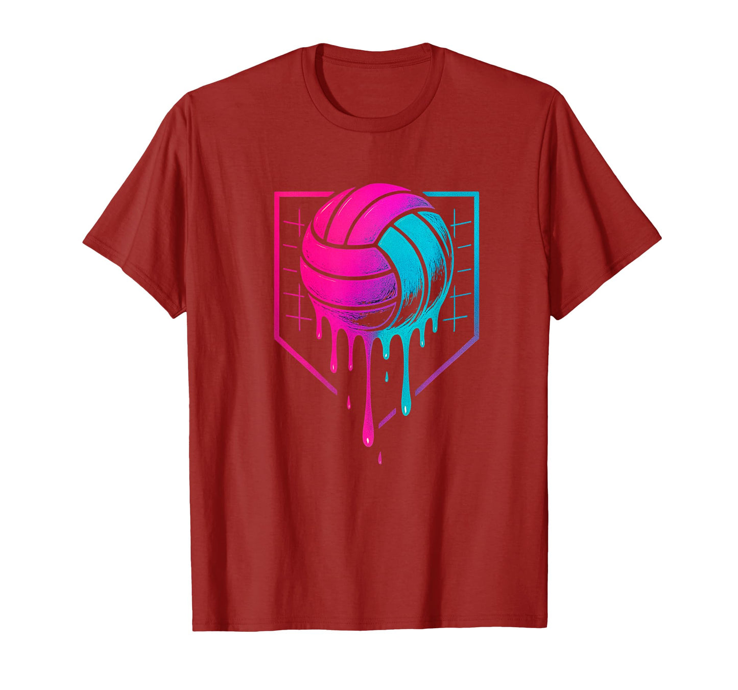 Volleyball Drip for Teens Ice Cream Drip Girls Volleyball T-Shirt