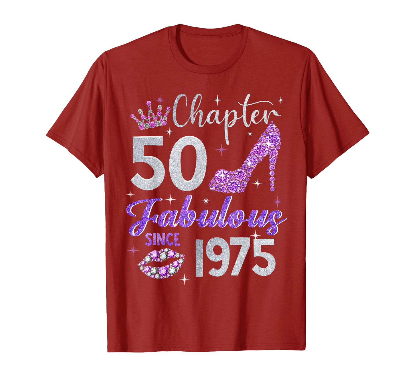 Chapter 50 Fabulous Since 1975 50th Birthday Women Girl T-Shirt