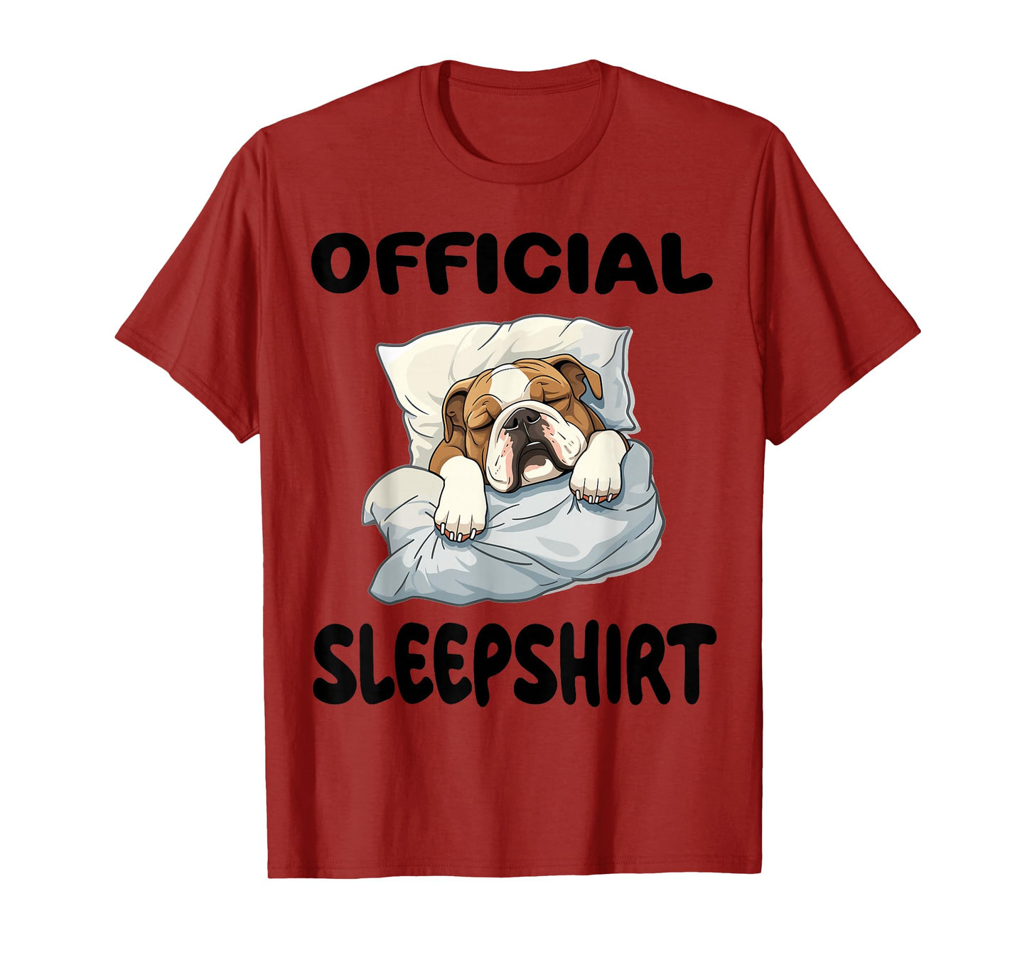English Bulldog Animal Official Sleepshirt Pajamas Nightgown T-Shirt