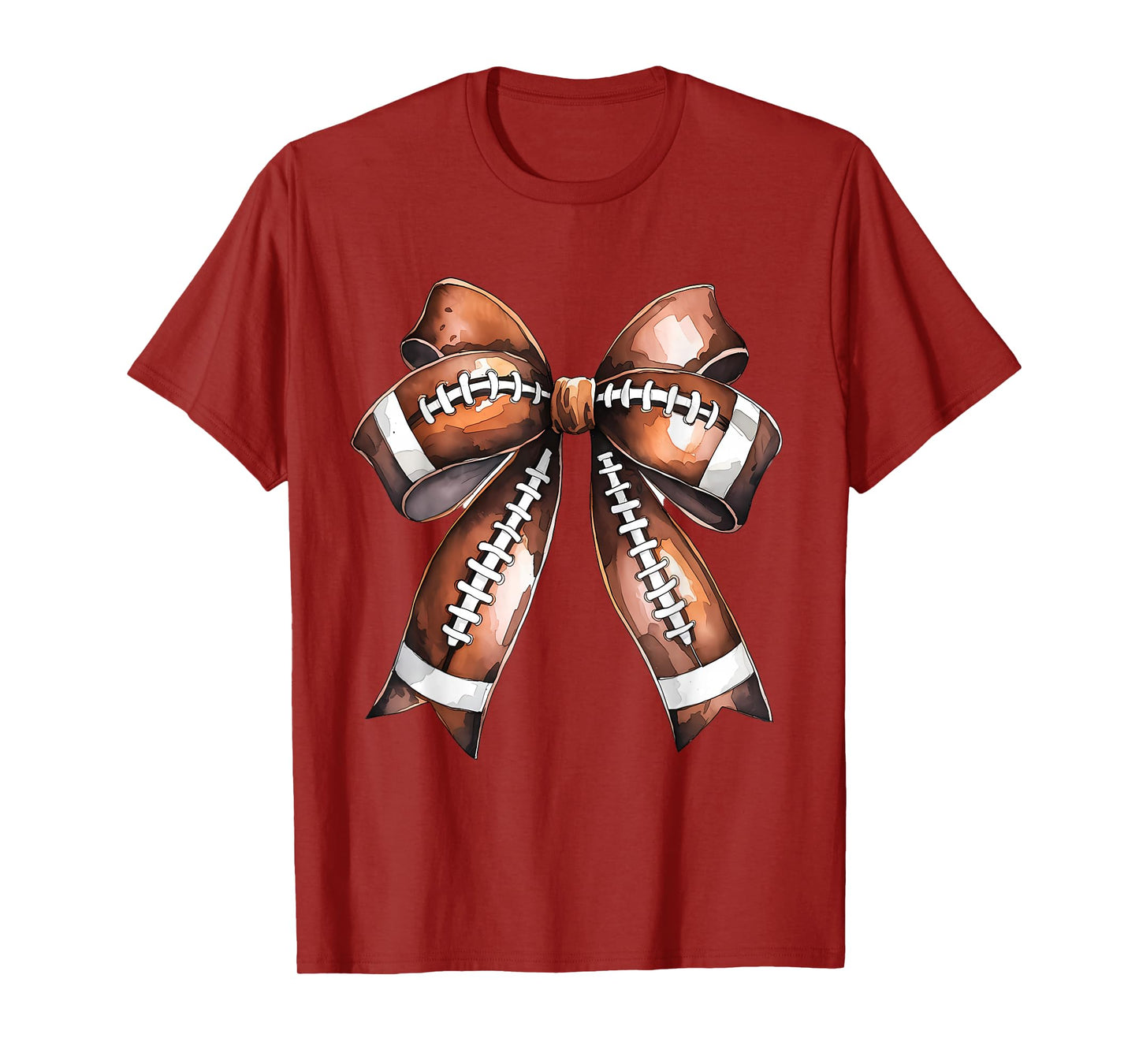 Cute Football Coquette Bow Cute Football Player T-Shirt