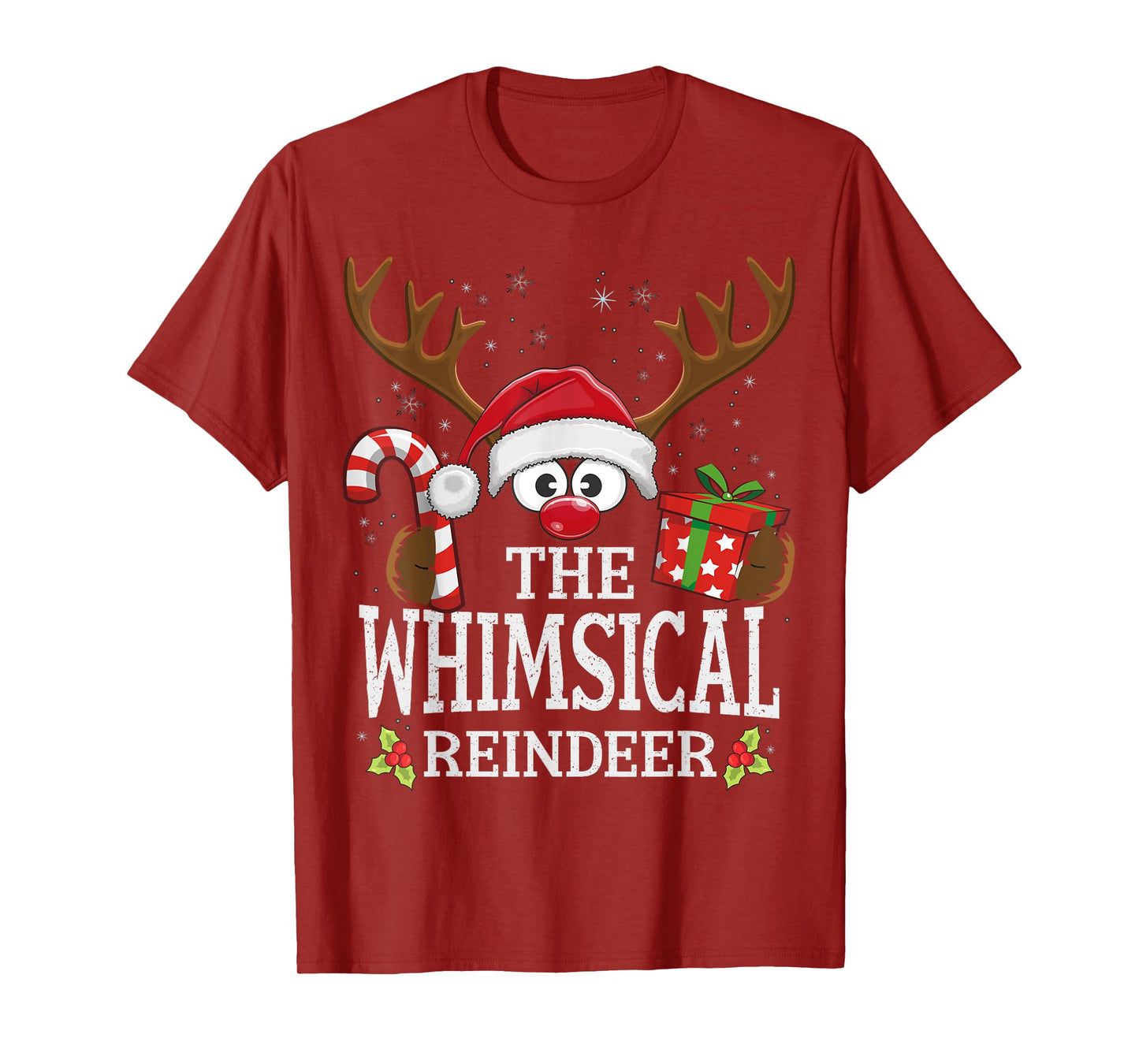 Christmas Matching The Whimsical Reindeer Family T-Shirt