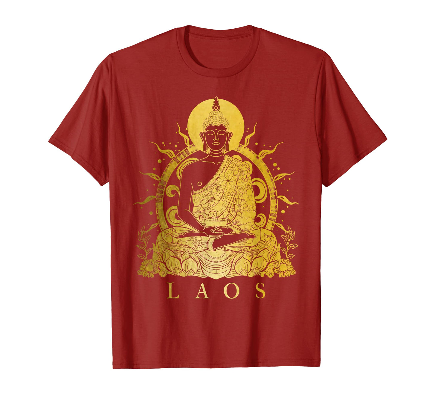 Laos Buddha Vintage Buddhist Souvenir T-Shirt