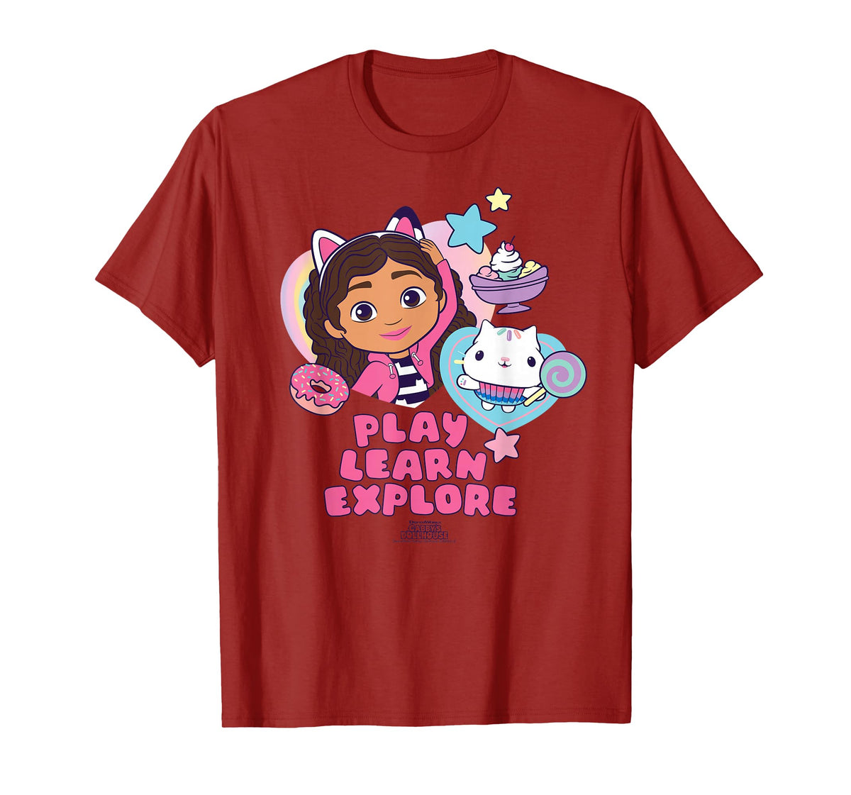 DreamWorks Gabby's Dollhouse Play Learn Explore T-Shirt