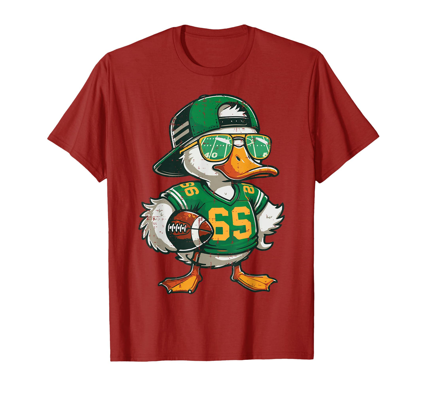 Duck American Football Sunglasses Cool Sports Men Boys Kids T-Shirt