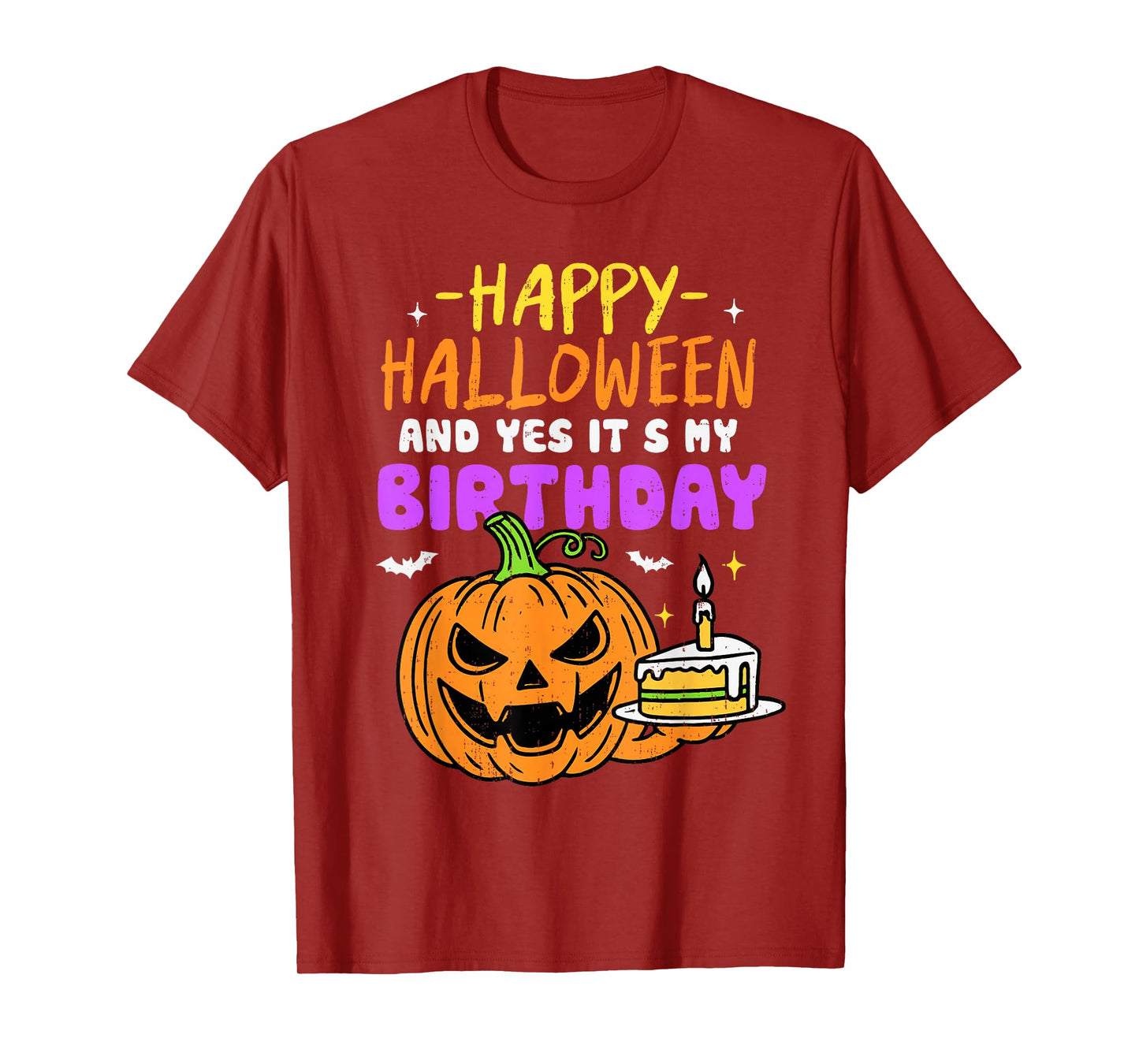 Halloween Birthday Funny Pumpkin Spooky Costume Bday Party T-Shirt