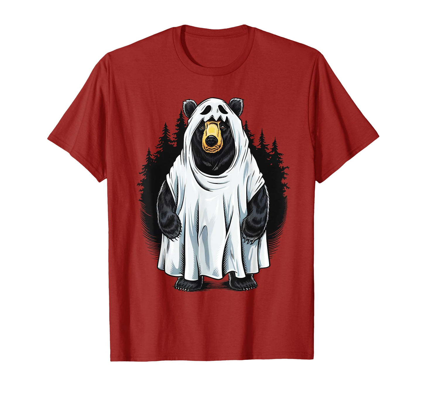 Funny Bear Cool Boo Ghost Halloween Costume Gifts T-Shirt