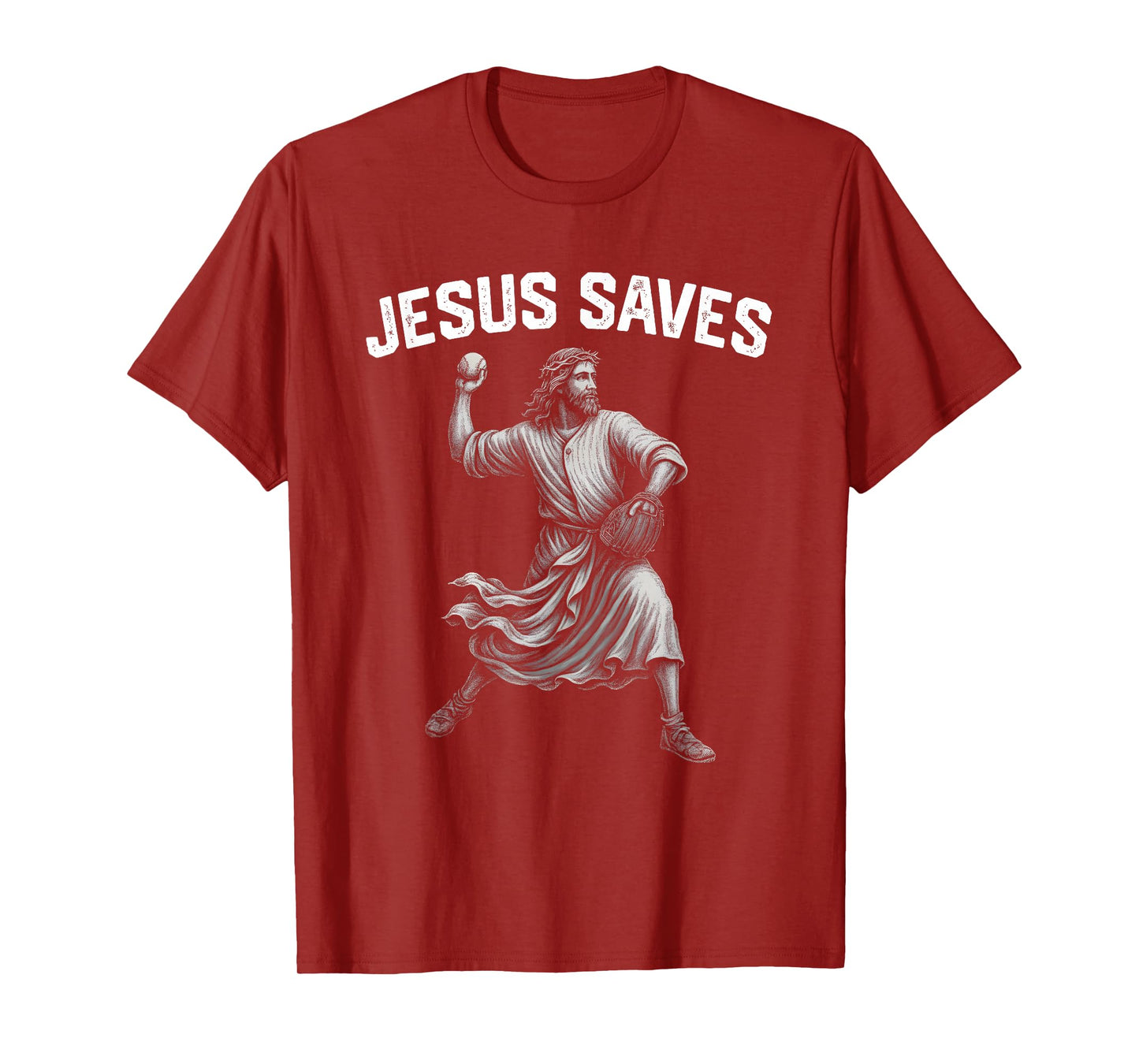 Jesus Saves Shirt Religious Christian Faith Baseball T-Shirt