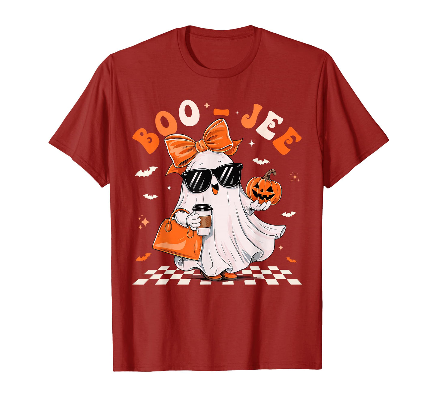 Cute Ghost Boujee Boo-Jee Funny Halloween Spooky Season T-Shirt