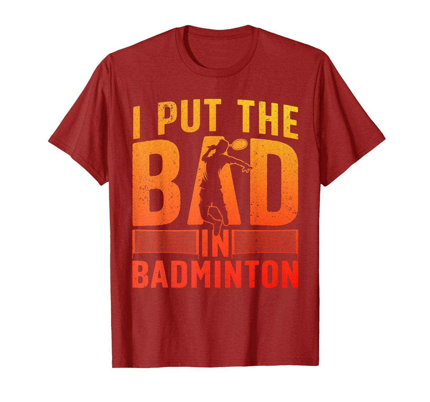 Funny Badminton Design For Men Women Kids Badminton Player T-Shirt