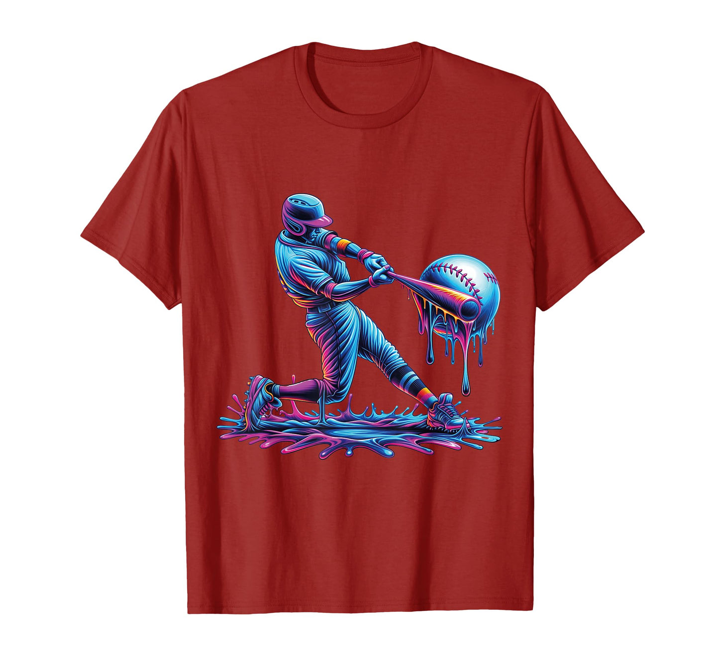 Baseball Drip For Boys Player Ice Cream Drip Baseball Stuff T-Shirt