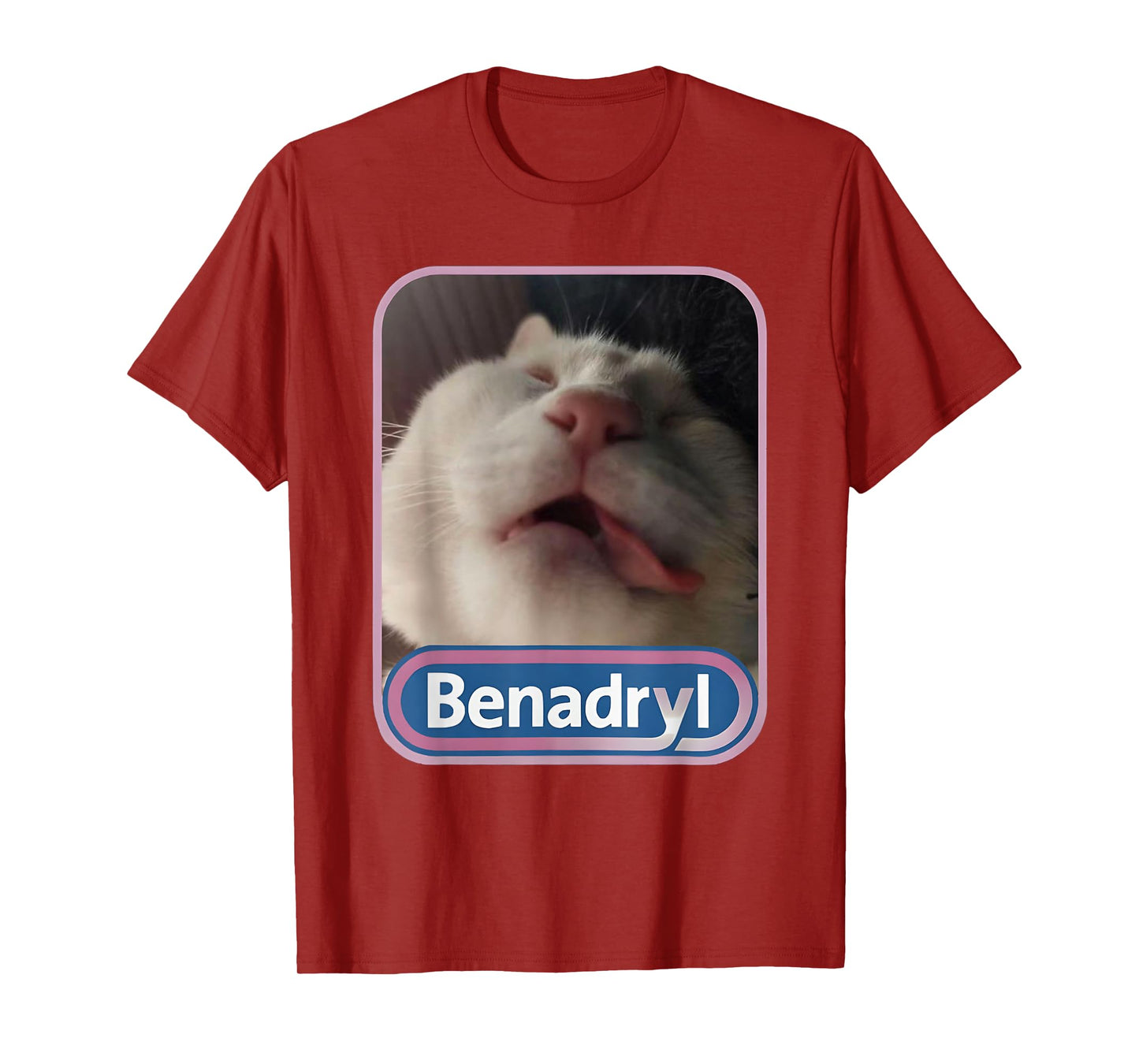 Benadryl Meme Cat Benny Cute & Funny Men Women T-Shirt
