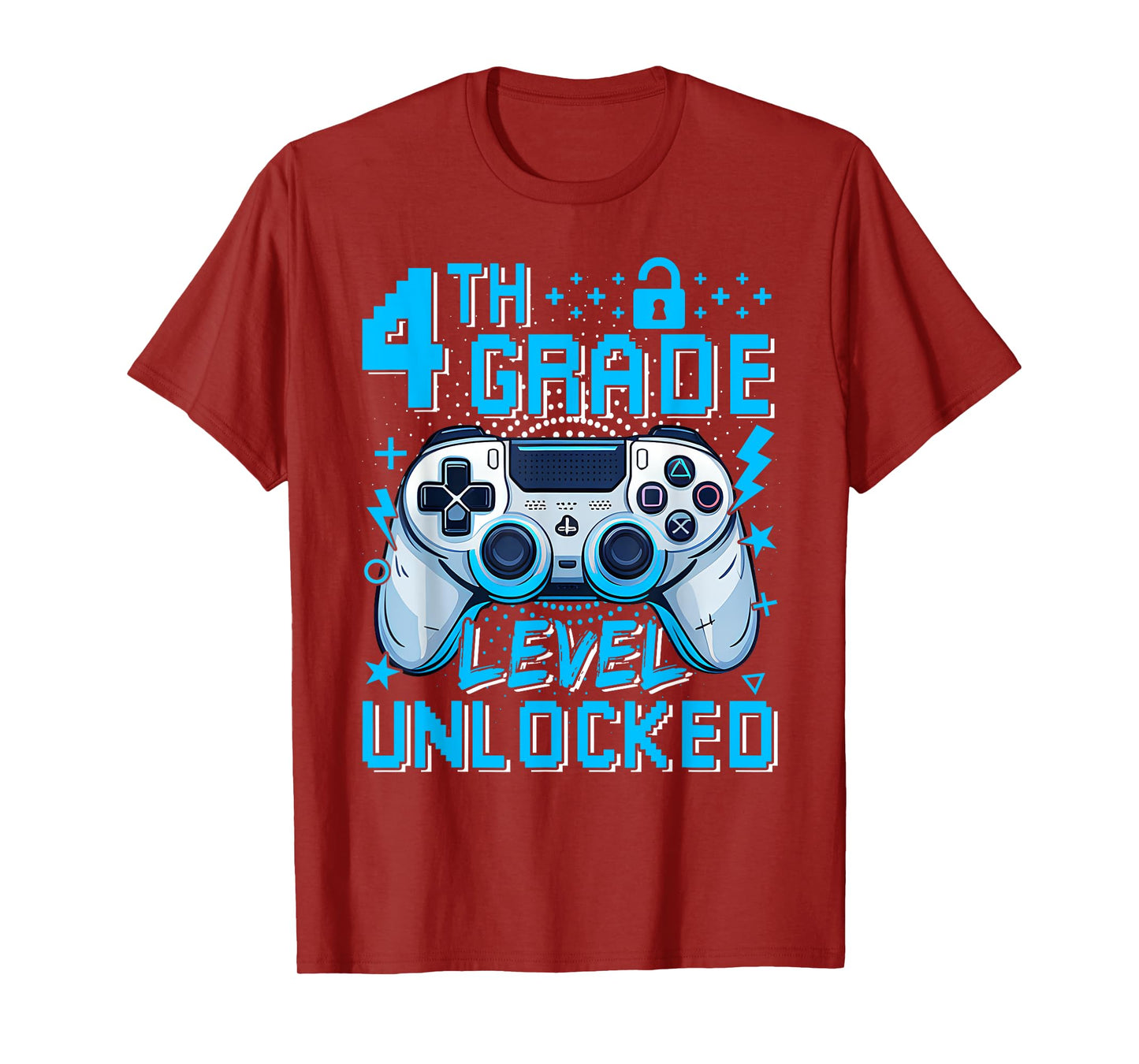 4th Grade Level Unlocked Video Game First Day Boy Kid T-Shirt