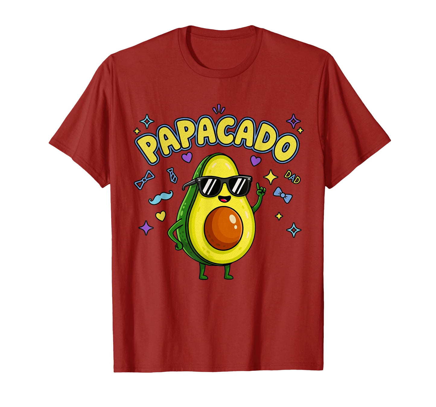 Pregnancy Announcement Men Dad Funny Avocado Papacado T-Shirt