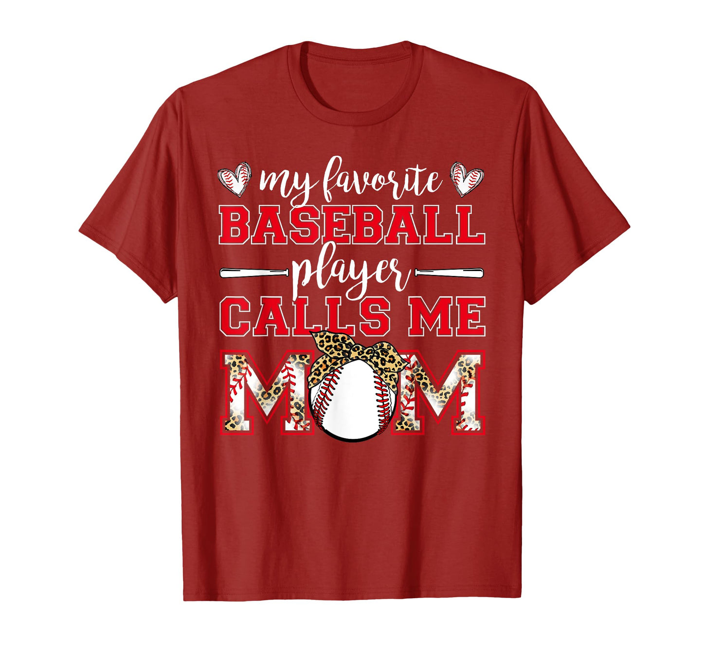 Baseball Mom Shirt My Favorite Baseball Player Calls Me Mom T-Shirt