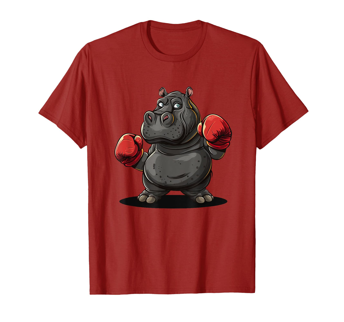 Cool boxing Athlete Costume for Hippo and Animals Lovers T-Shirt