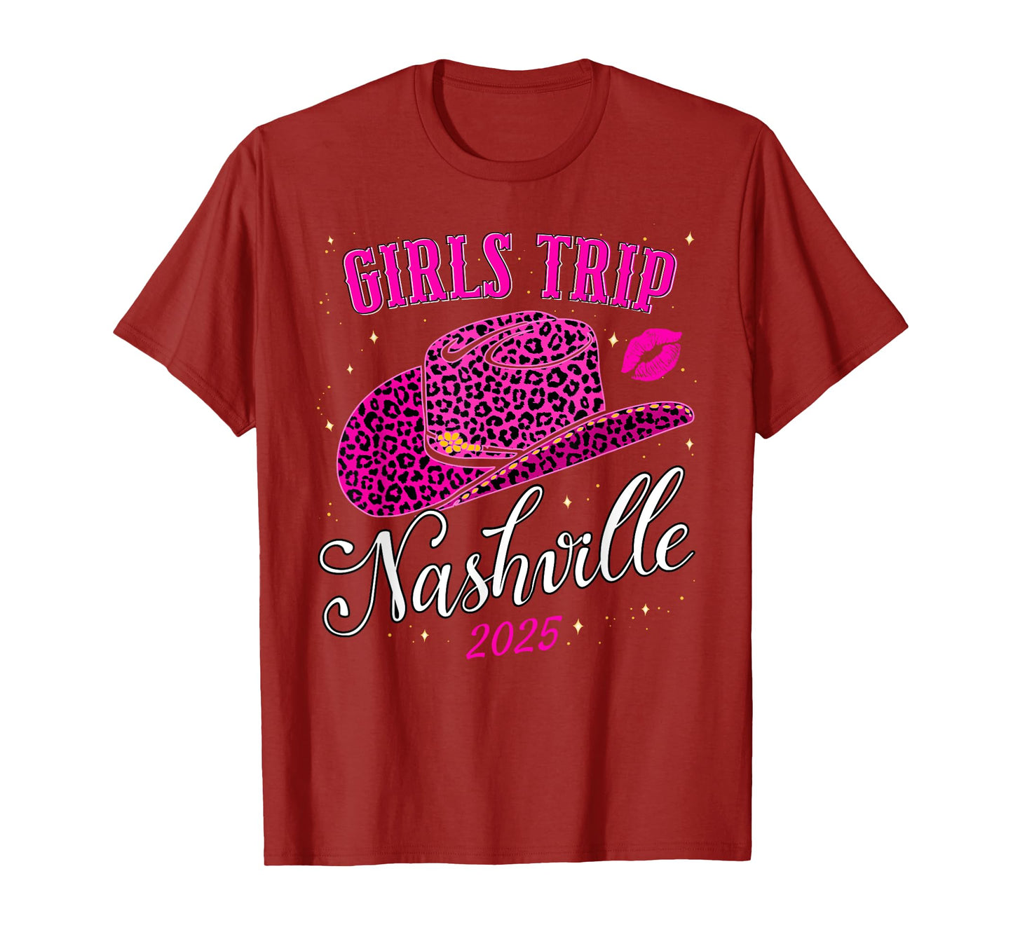 Girls Trip Nashville 2025 For Womens Weekend Birthday Squad T-Shirt