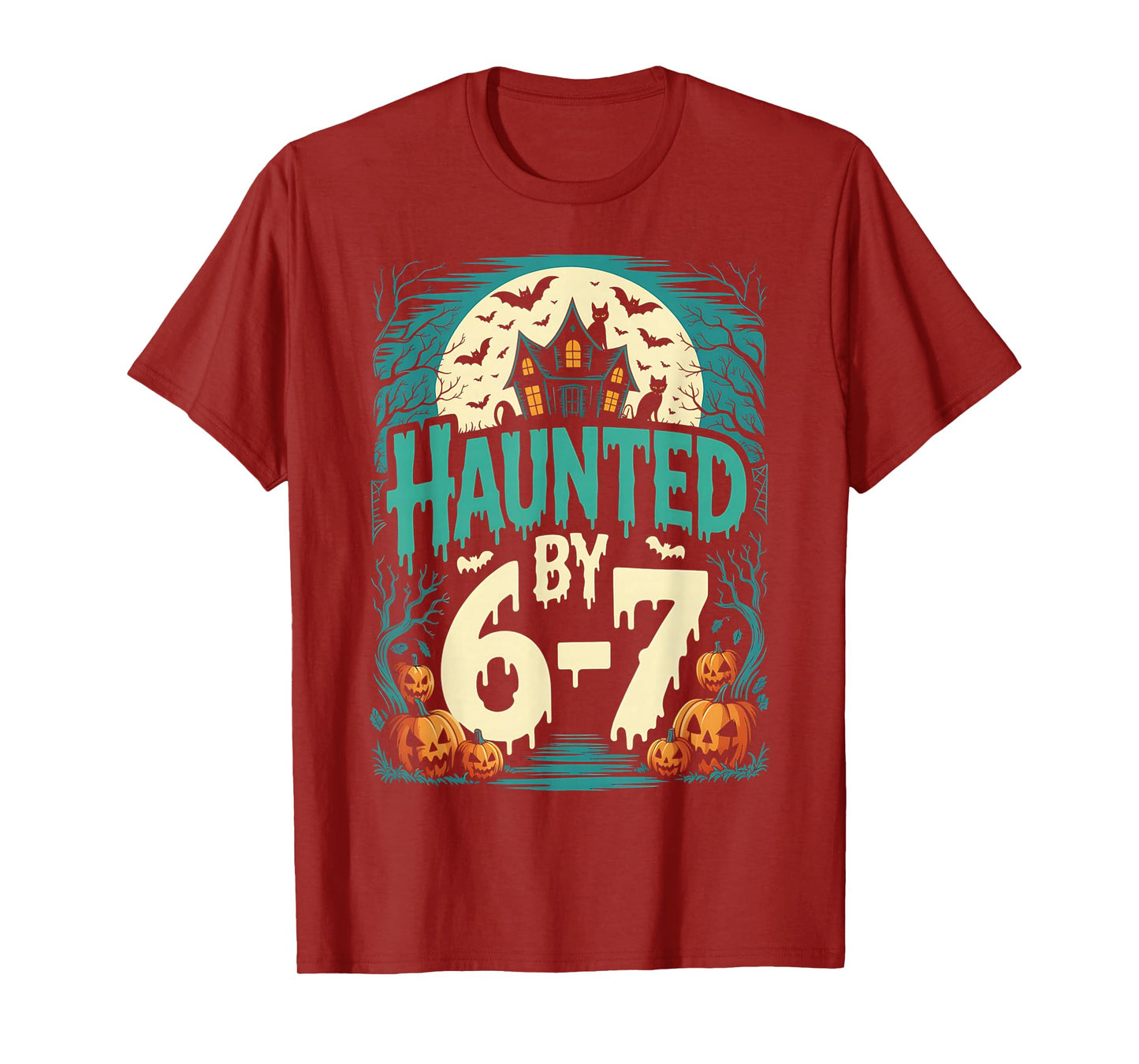 Retro Haunted by 6 7 T-Shirt