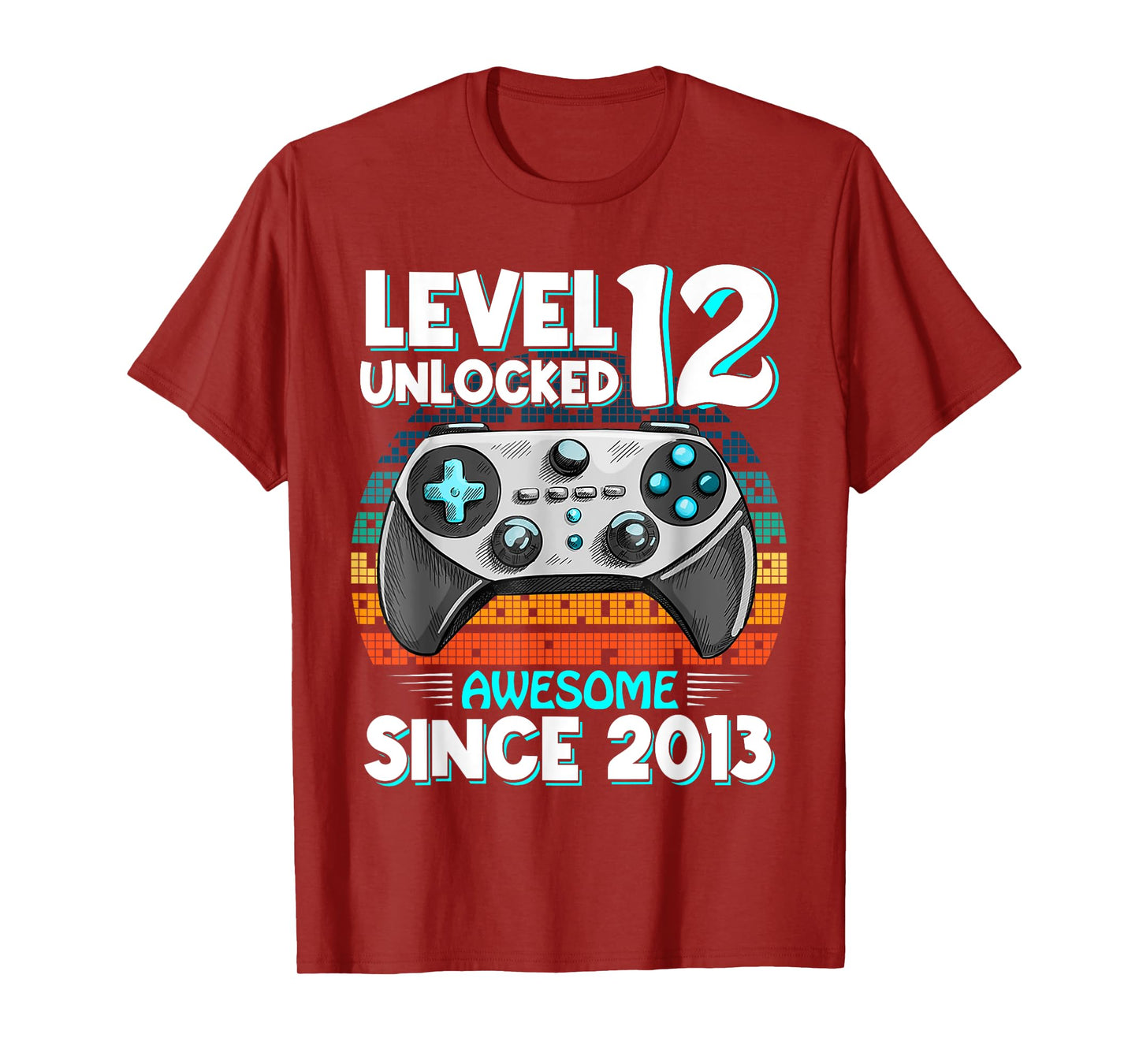 Level 12 Year Old Unlocked 12th Birthday Video Gamer Gifts T-Shirt