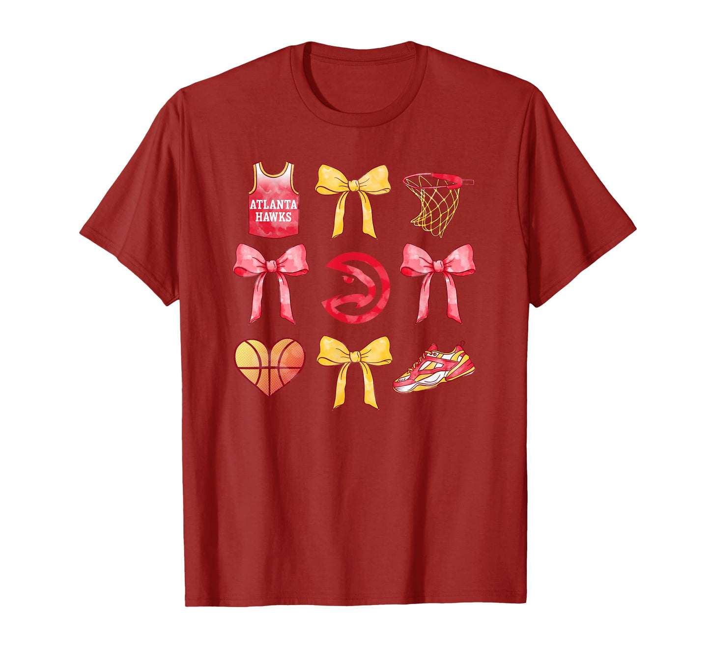 NBA Atlanta Hawks Bow Grid T-Shirt