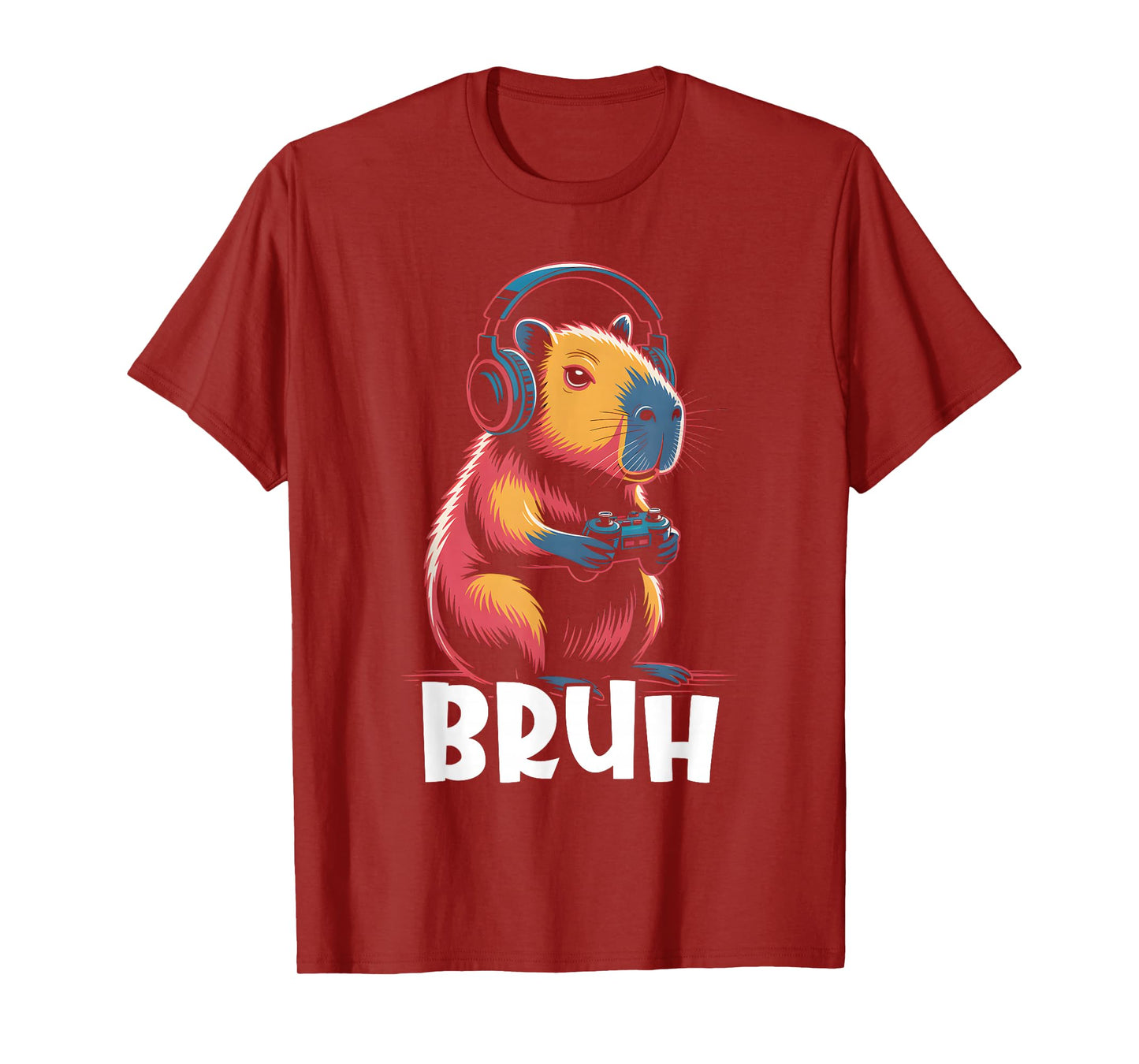 Bruh Video Games Boys Capybara T-Shirt