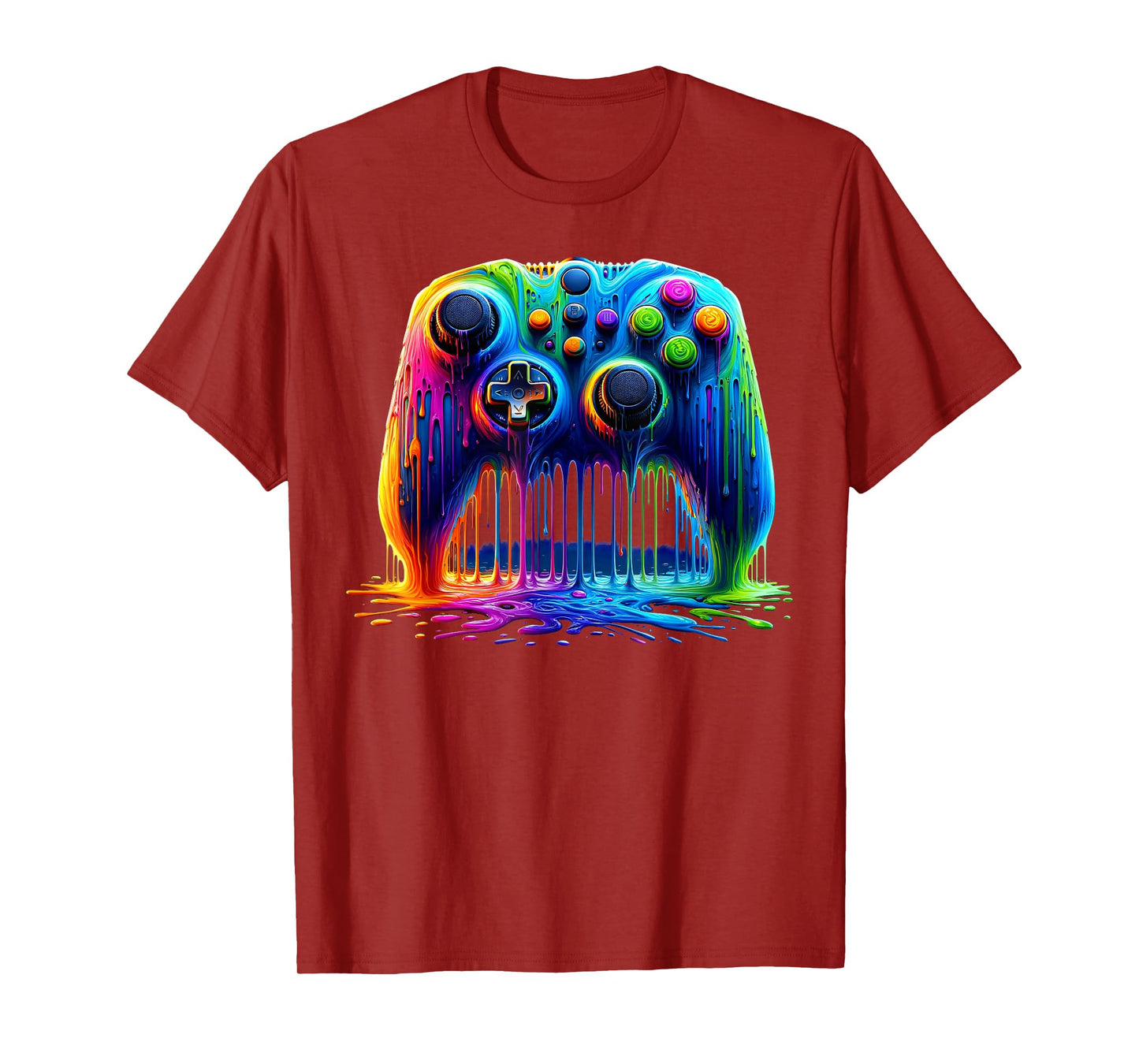 Colorful Passion for Gaming Gamer Graphic Design T-Shirt