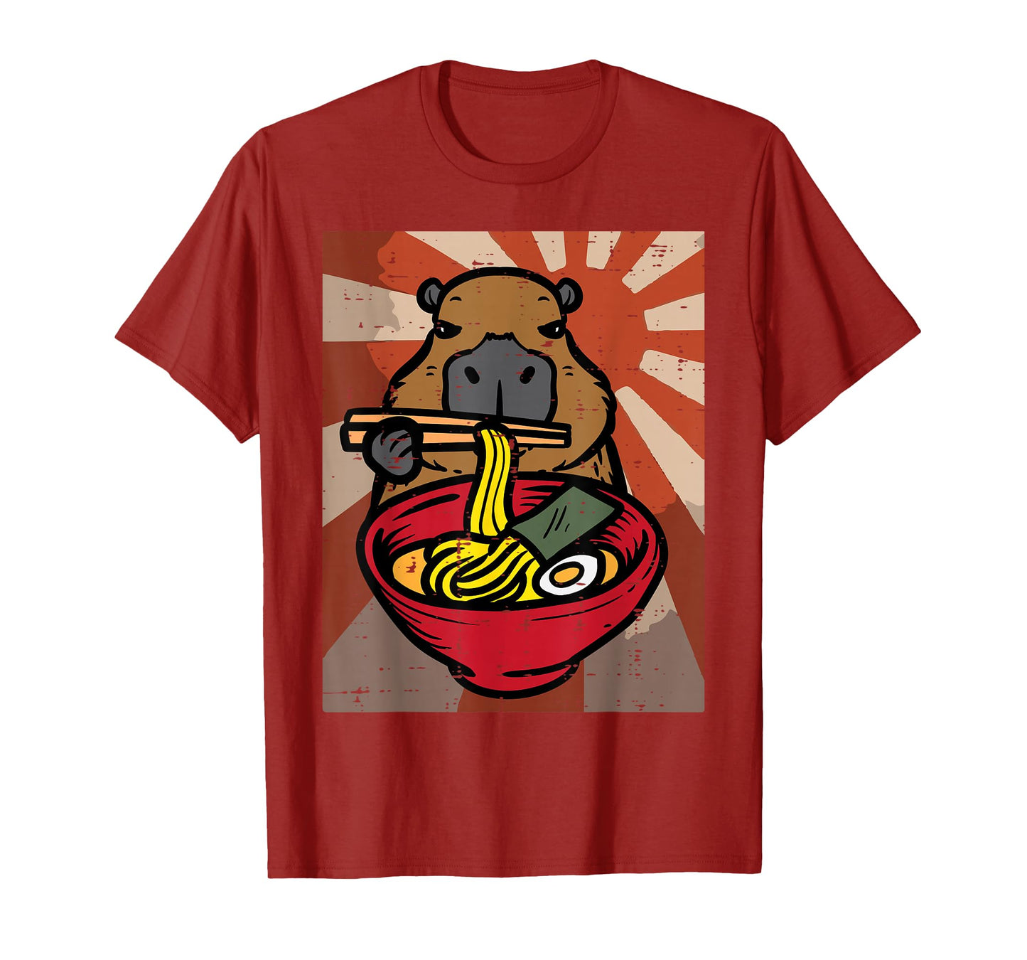 Capybara Ramen Kawaii Capy Japanese Food Men Women Kids Boys T-Shirt