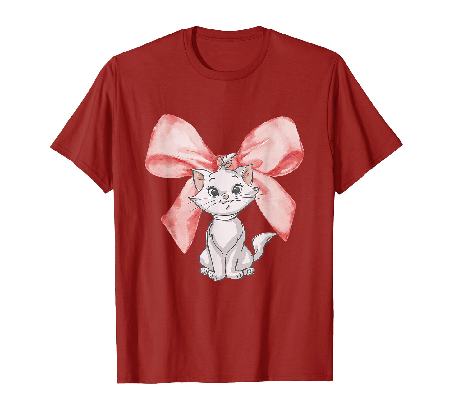 Disney The Aristocats Big Bow Marie Watercolor T-Shirt