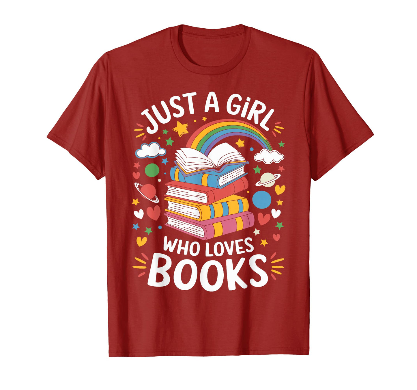 Bookworm Just A Girl Who Loves Books T-Shirt