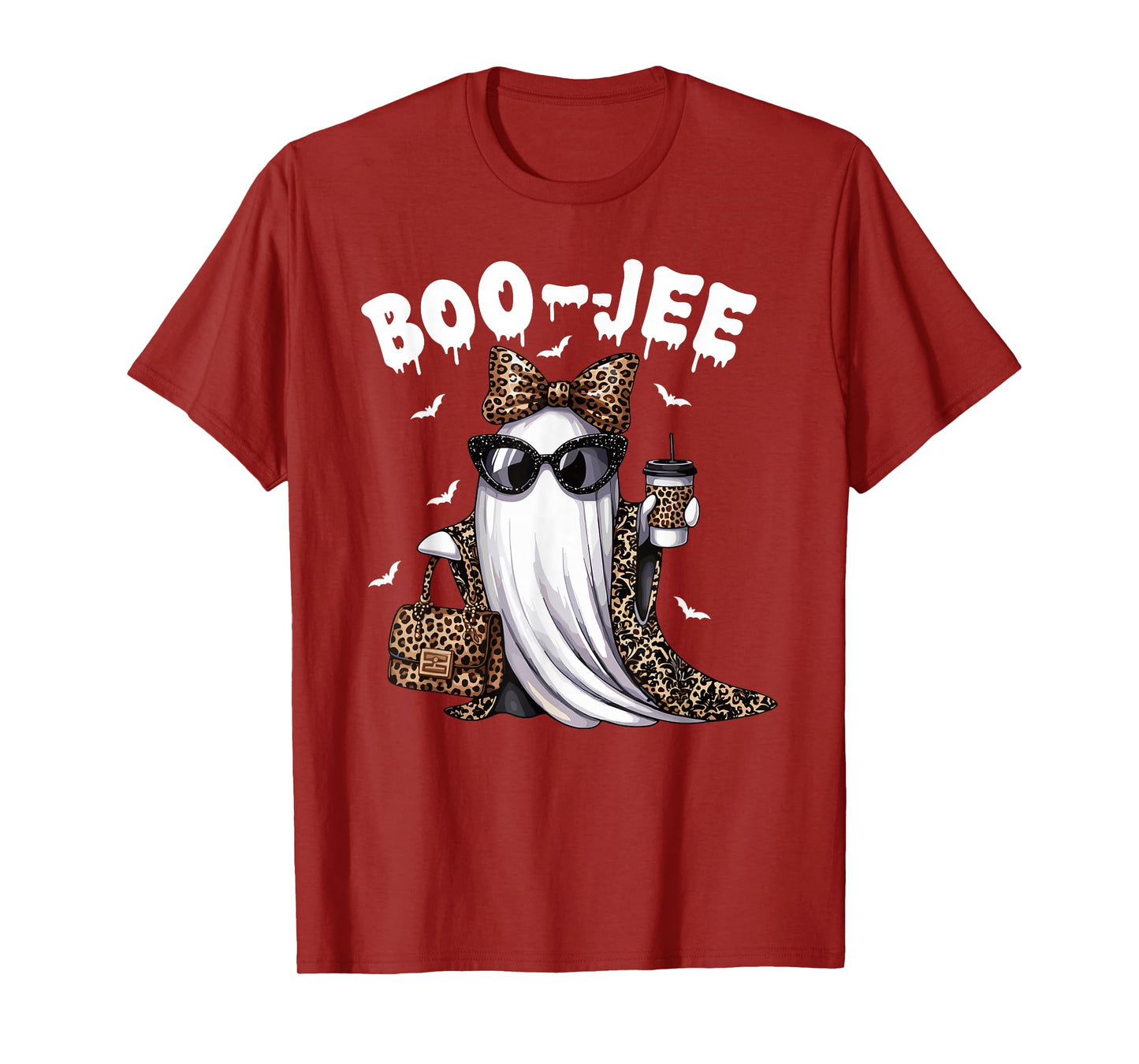 Boo JEE Ghost Shirt Spooky Vibes Halloween Boujee Women T-Shirt