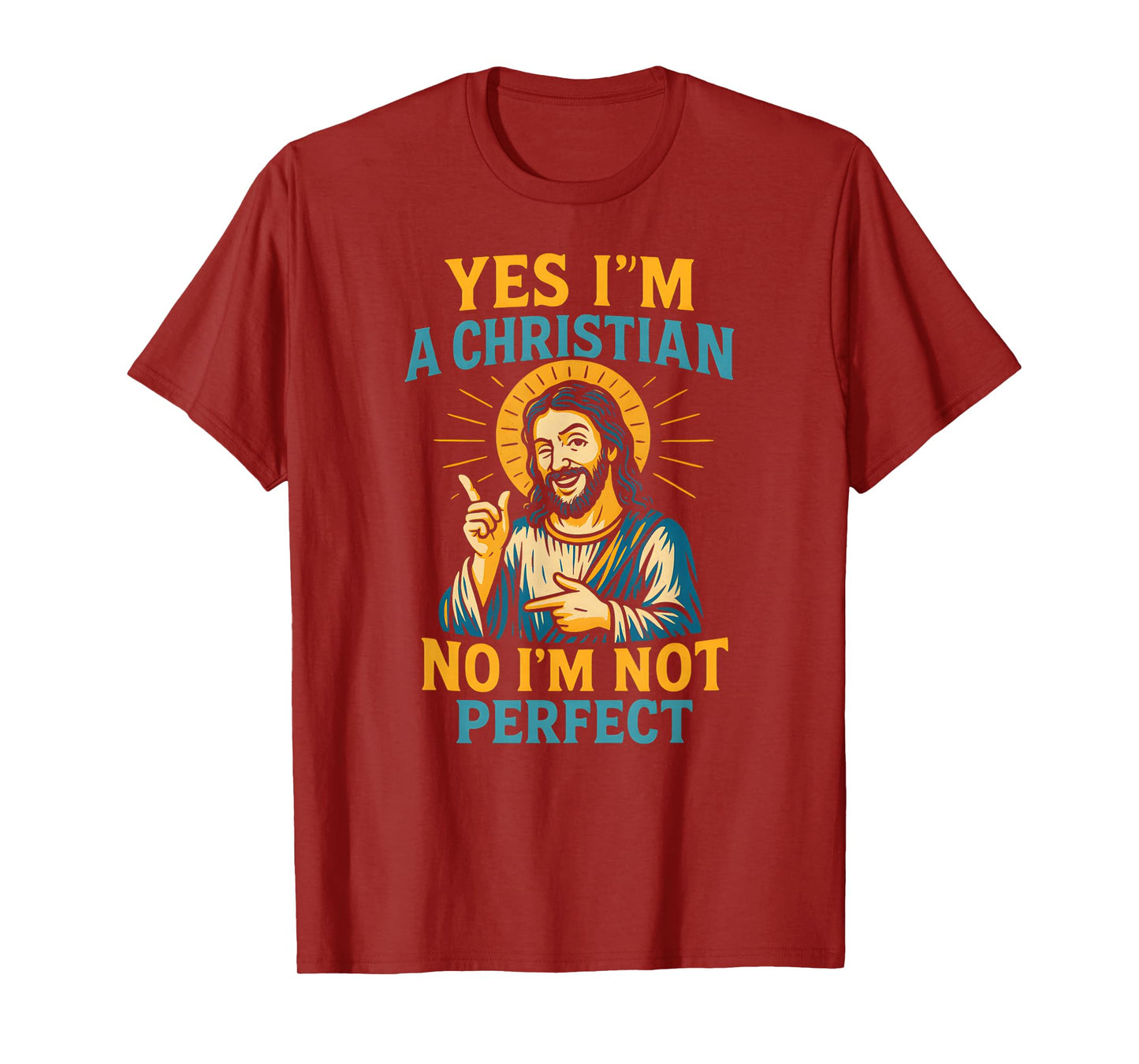 Christian Humor Not Perfect Cool Mens Religious Faith T-Shirt