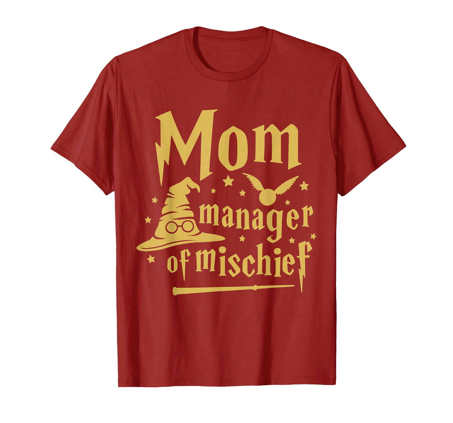 Magical Mom Manager of Mischief Birthday Family Matching T-Shirt