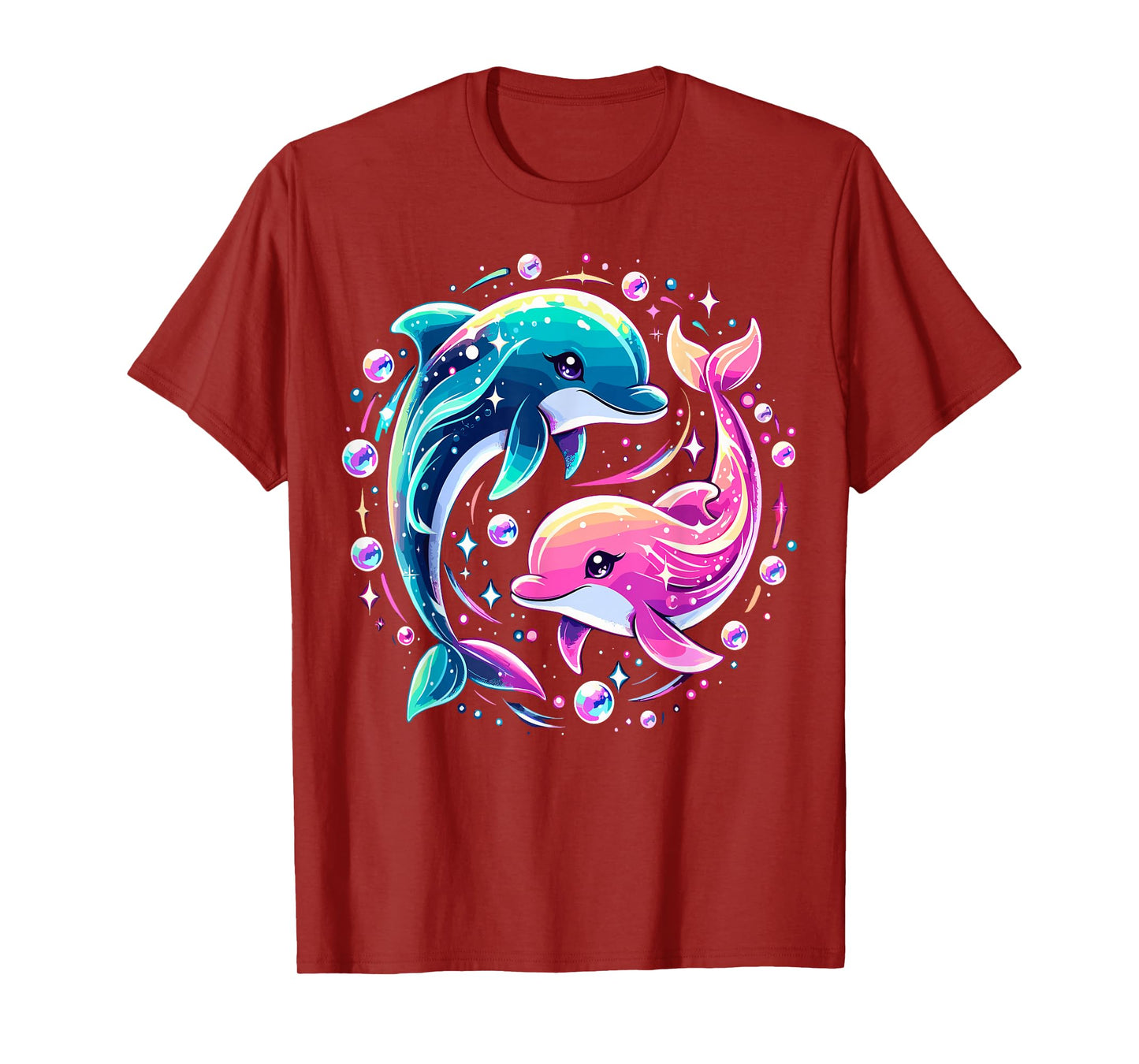 Dolphin Colorful Sea Ocean Animal Dolphin T-Shirt