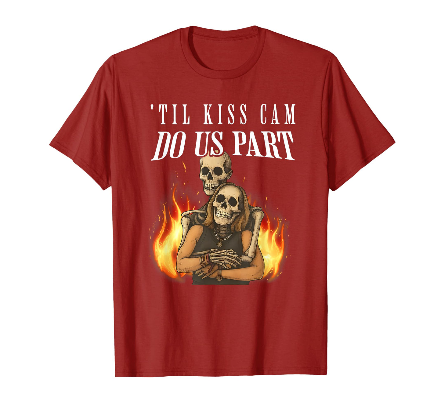 'Til Kiss Cam Do US Apart, Funny Halloween Concert T-Shirt