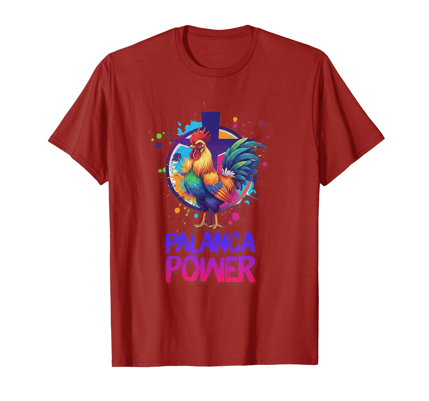 DeColores Cursillo Rainbow Rooster Catholic T-Shirt