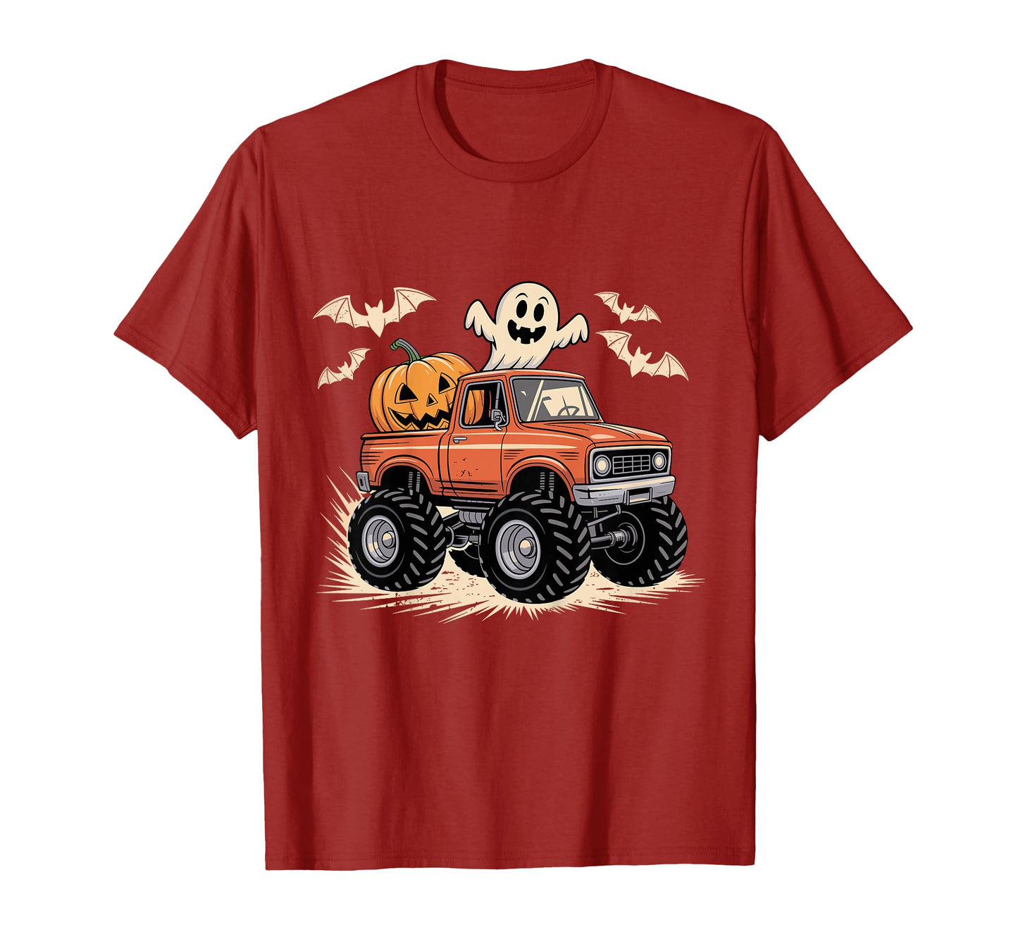 Kids Monster Truck Halloween Costume for Boys Kids T-Shirt