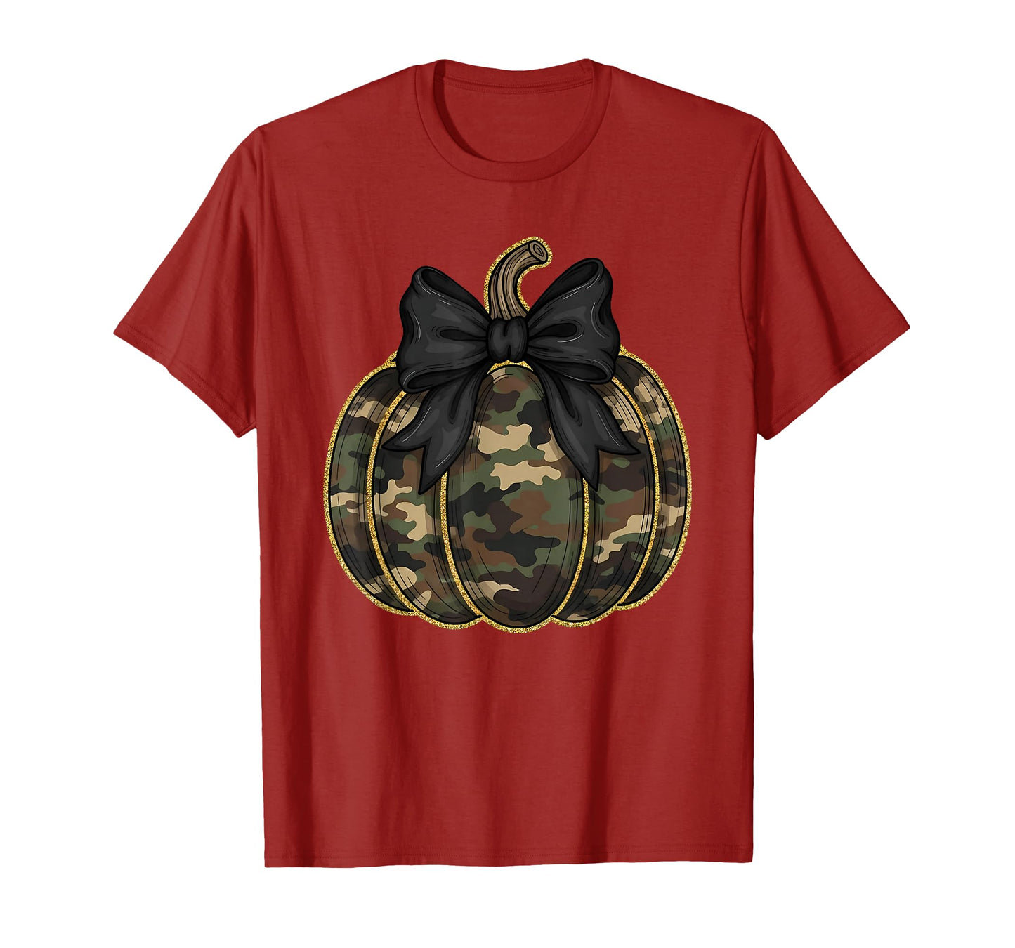 Camo Camouflage Pumpkin Halloween Costume Men Women Kids T-Shirt