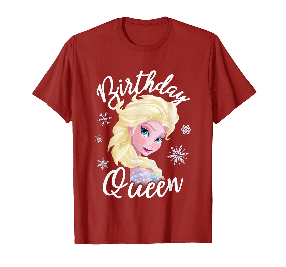 Disney Frozen Birthday Queen Elsa Big Chest Portrait T-Shirt