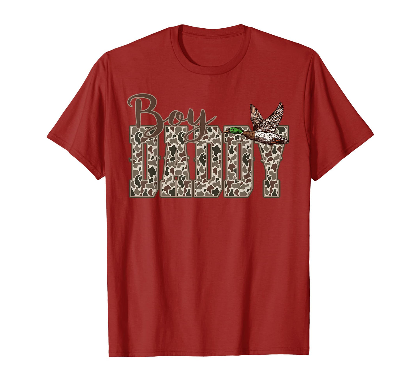 Hunting Boy Daddy Duck Camouflage Camo Preppy Camo Dad T-Shirt