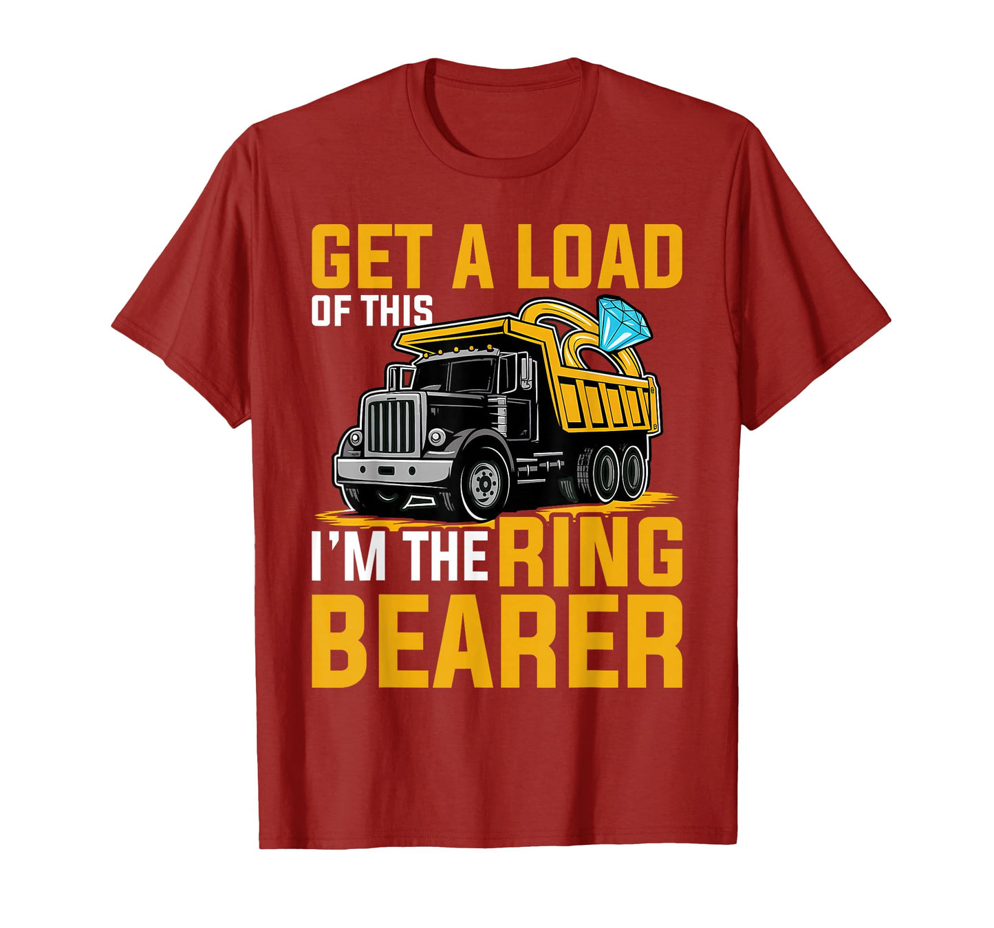 Ring Bearer Funny Wedding Truck Boys T-Shirt