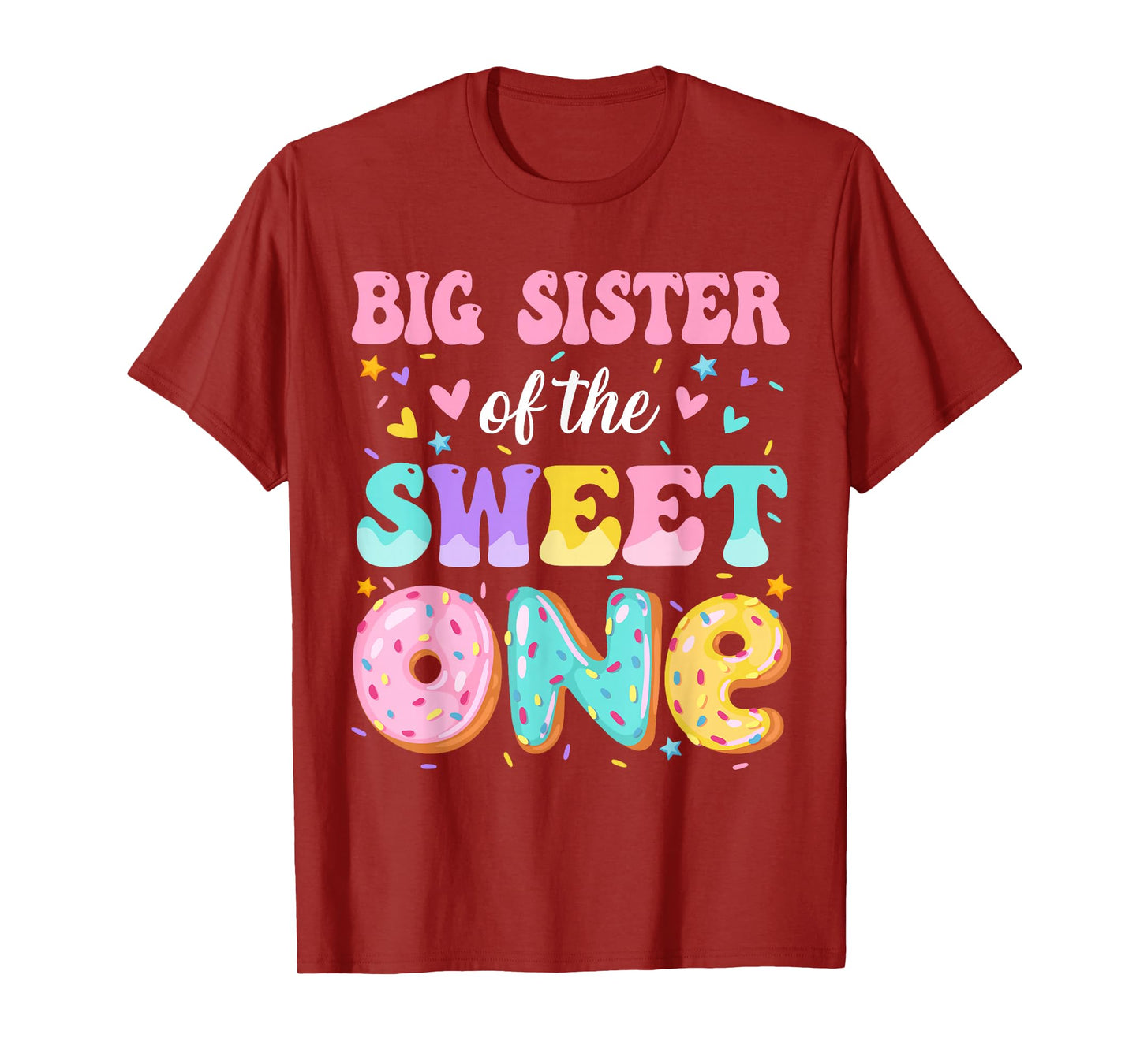 Big Sister Of The Sweet One 1st Birthday Donut Bday Party T-Shirt