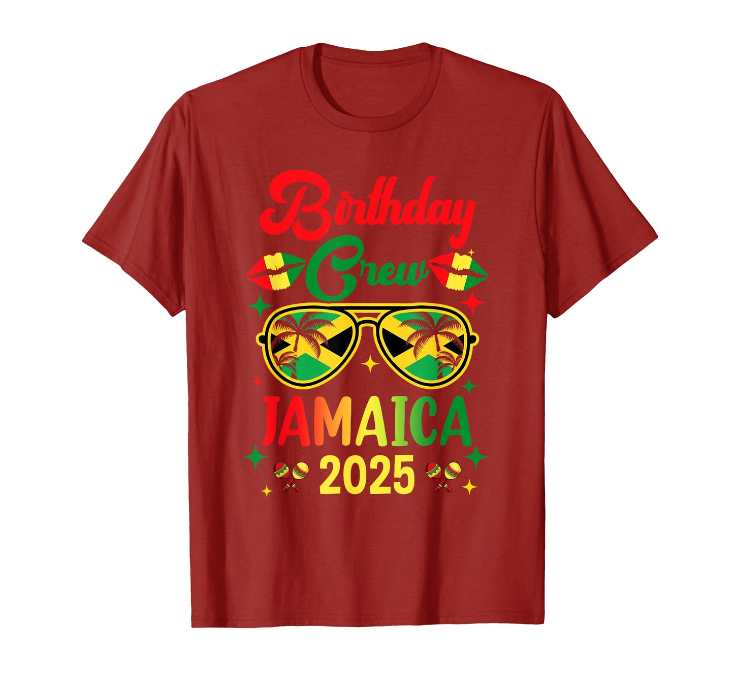 Birthday Crew 30Th 20Th Jamaica Vacation Party 2025 T-Shirt